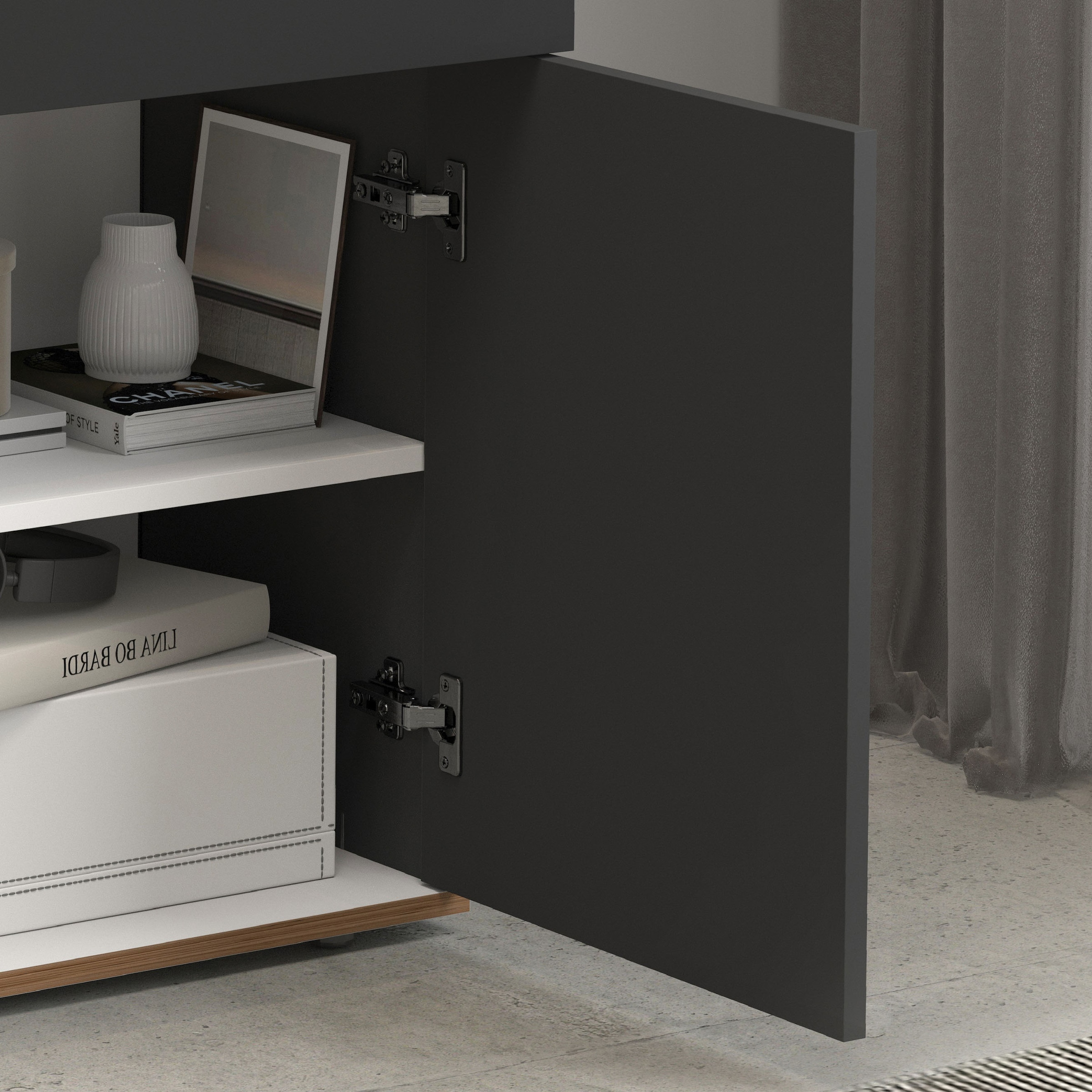 INOSIGN Sideboard »Garda, Kommode, Schrank, Kredenz«, 2 Türen, 1 Schublade,grifflos Breite 80,9 cm