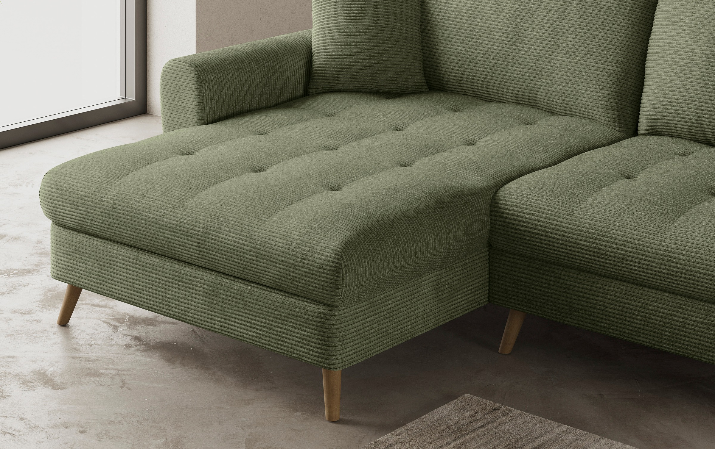 Mr. Couch Ecksofa »Blackburn II, L-Form«, Mit Kaltschaumpolsterung bis 140 kg belastbar