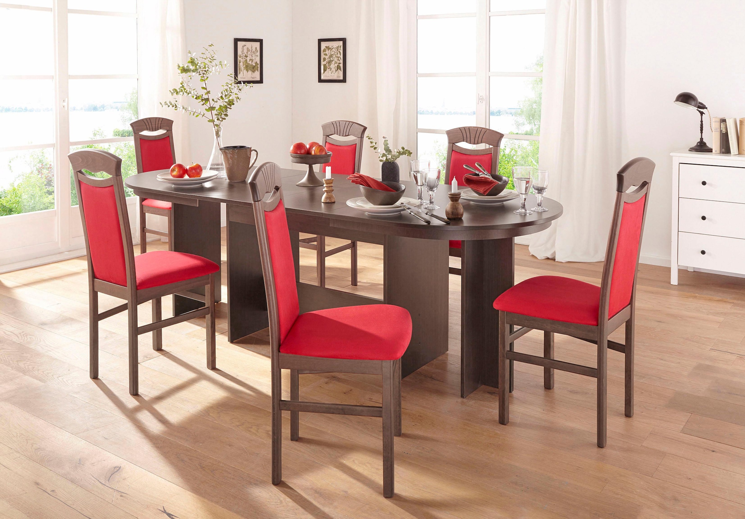 Home affaire Esszimmerstuhl »Franz«, (Set), 2 St., Microfaser, strapazierfä günstig online kaufen