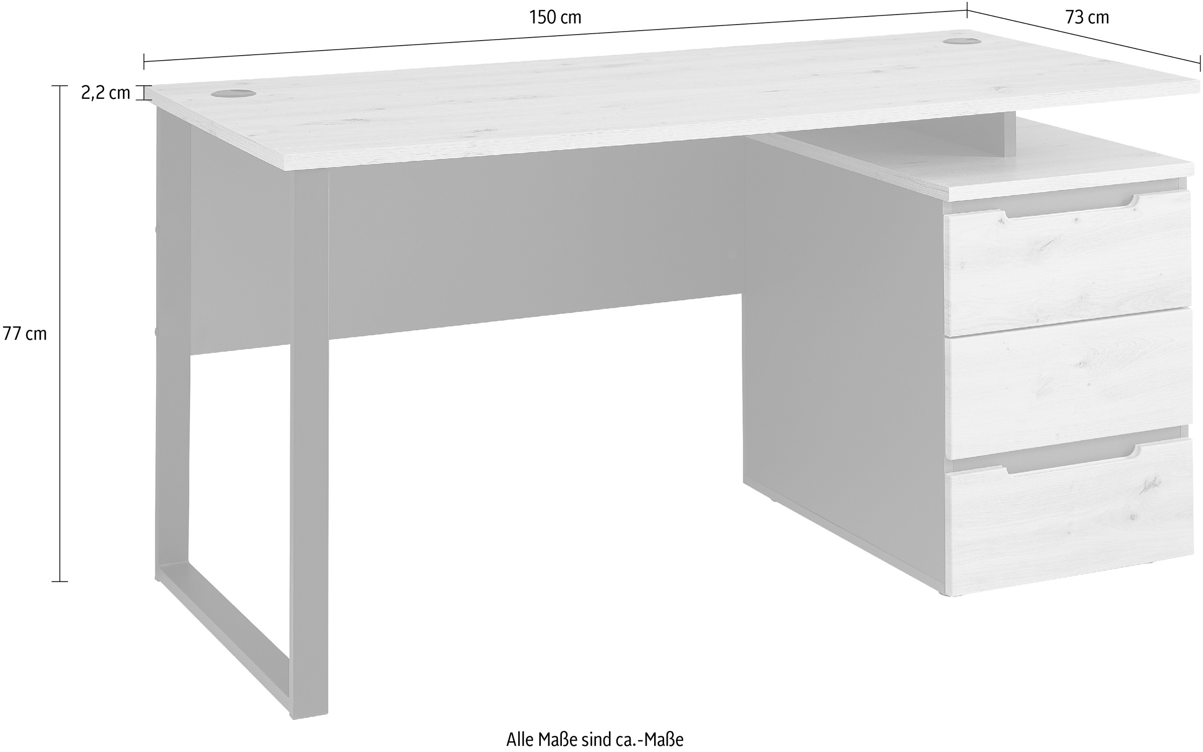 Innostyle Schreibtisch, (1 St.)