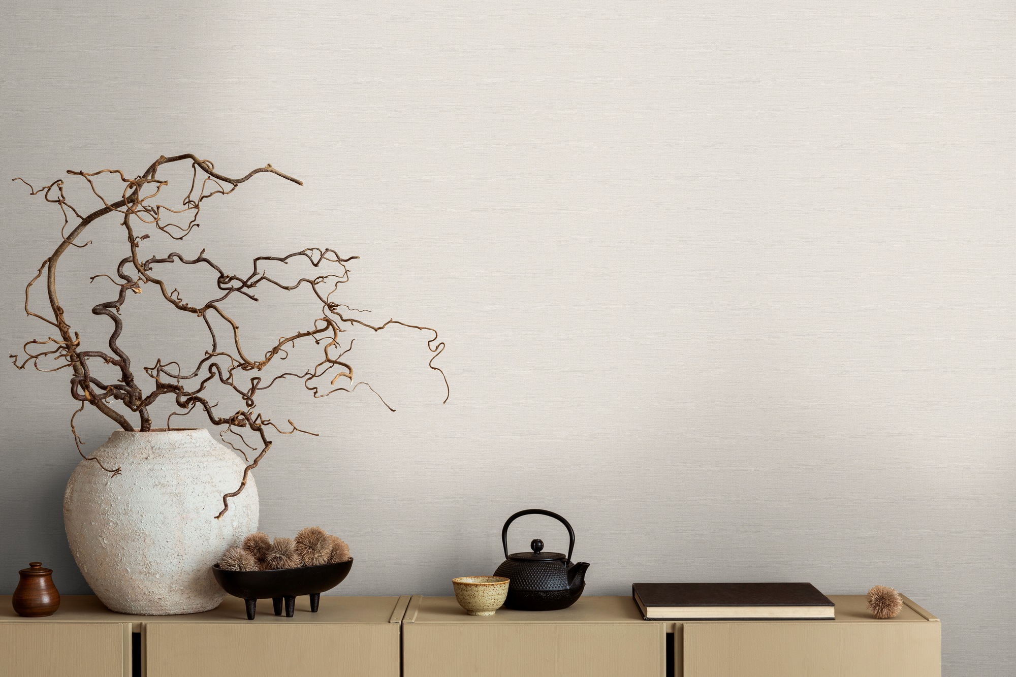 living walls Vliestapete »Michalsky 6 einfarbige Tapete Unitapete Struktur günstig online kaufen