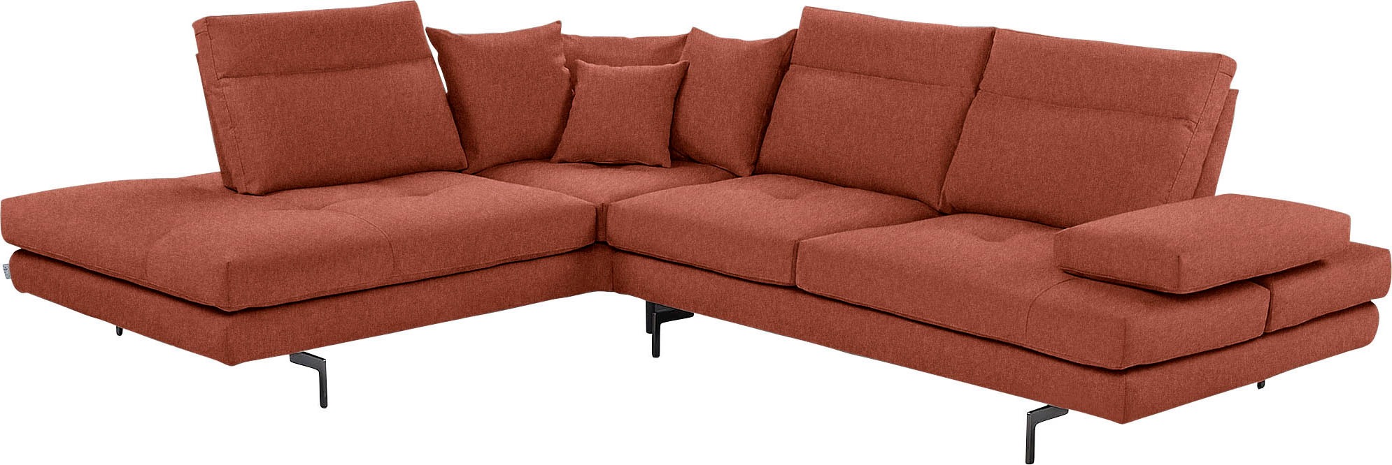 CALIA ITALIA Ecksofa »Toby Wing, Komfortsofa mit Sitzkomfort der Extraklass günstig online kaufen