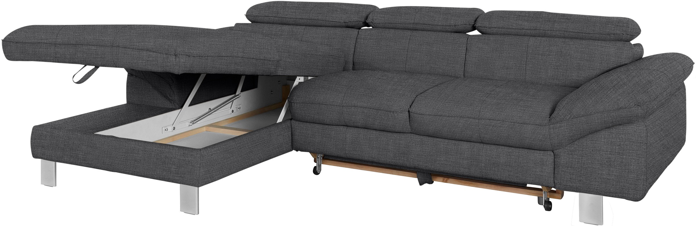 COTTA Ecksofa Driver, mit Kopfteilverstellung, wahlweise mit Bettfunktion