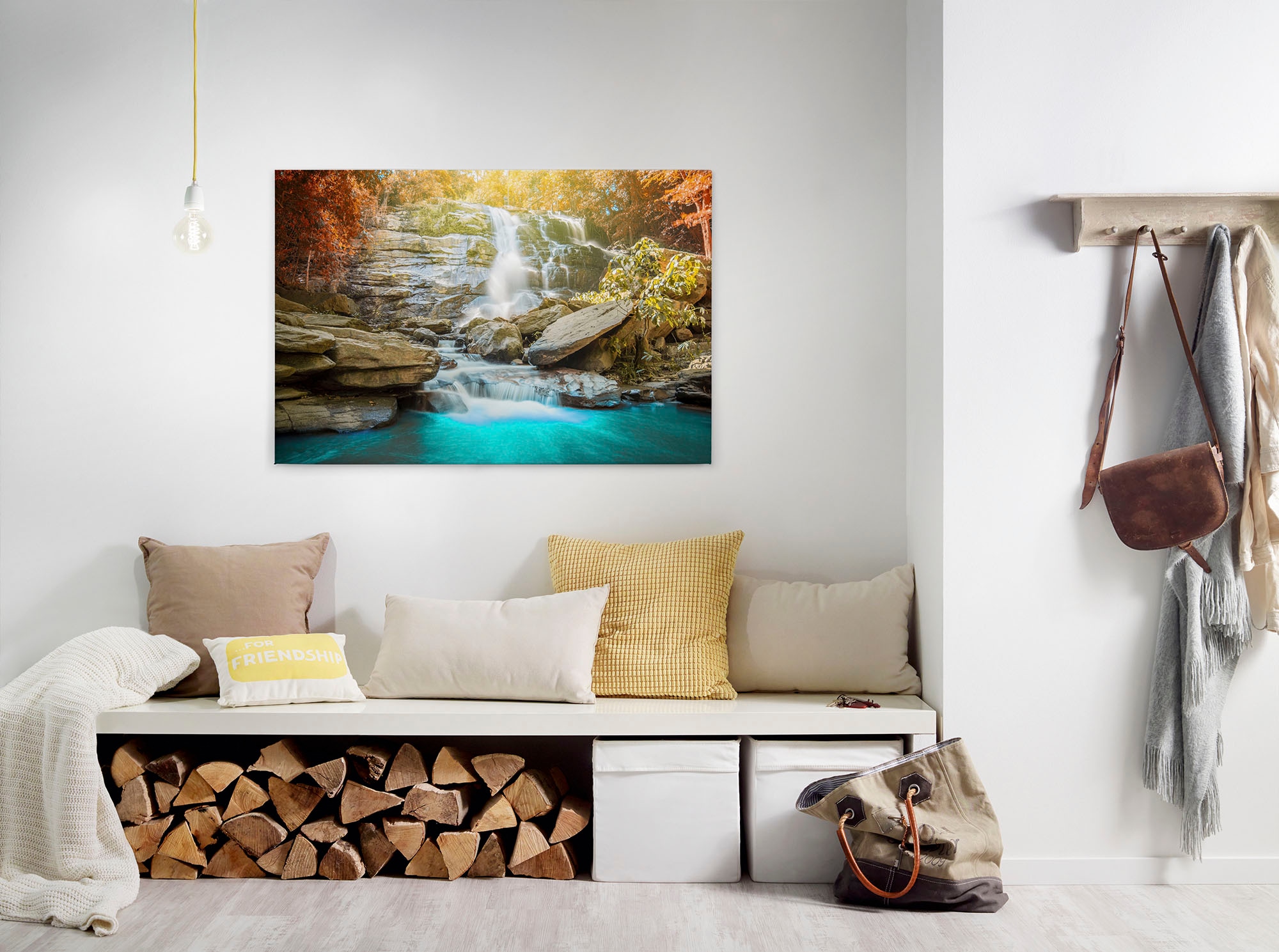 A.S. Création Leinwandbild "Waterfall", Kunst-Natur-Kinder, (1 St.), Wasser günstig online kaufen