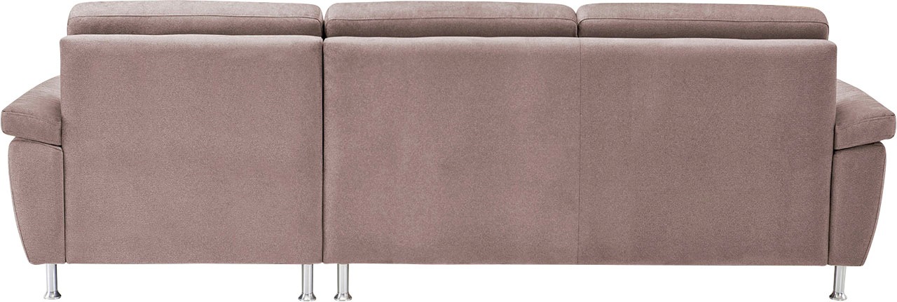 CALIZZA INTERIORS Ecksofa »Onyx L-Form«, Recamiere links oder rechts, wahlweise mit Bettfunktion, Breite 270 cm