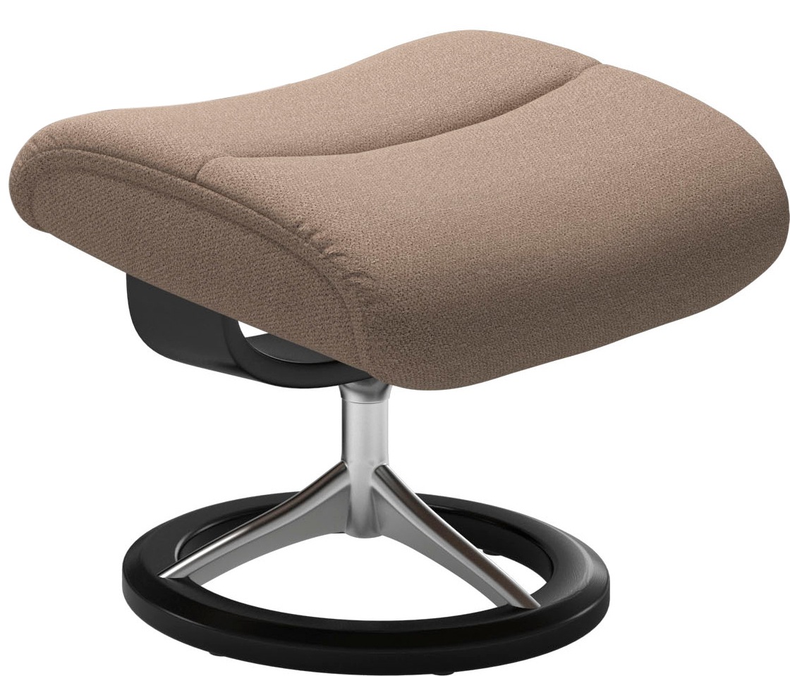 Stressless® Relaxsessel »View«, (Set, Relaxsessel mit Hocker), mit Signature Base, Größe S,Gestell Schwarz