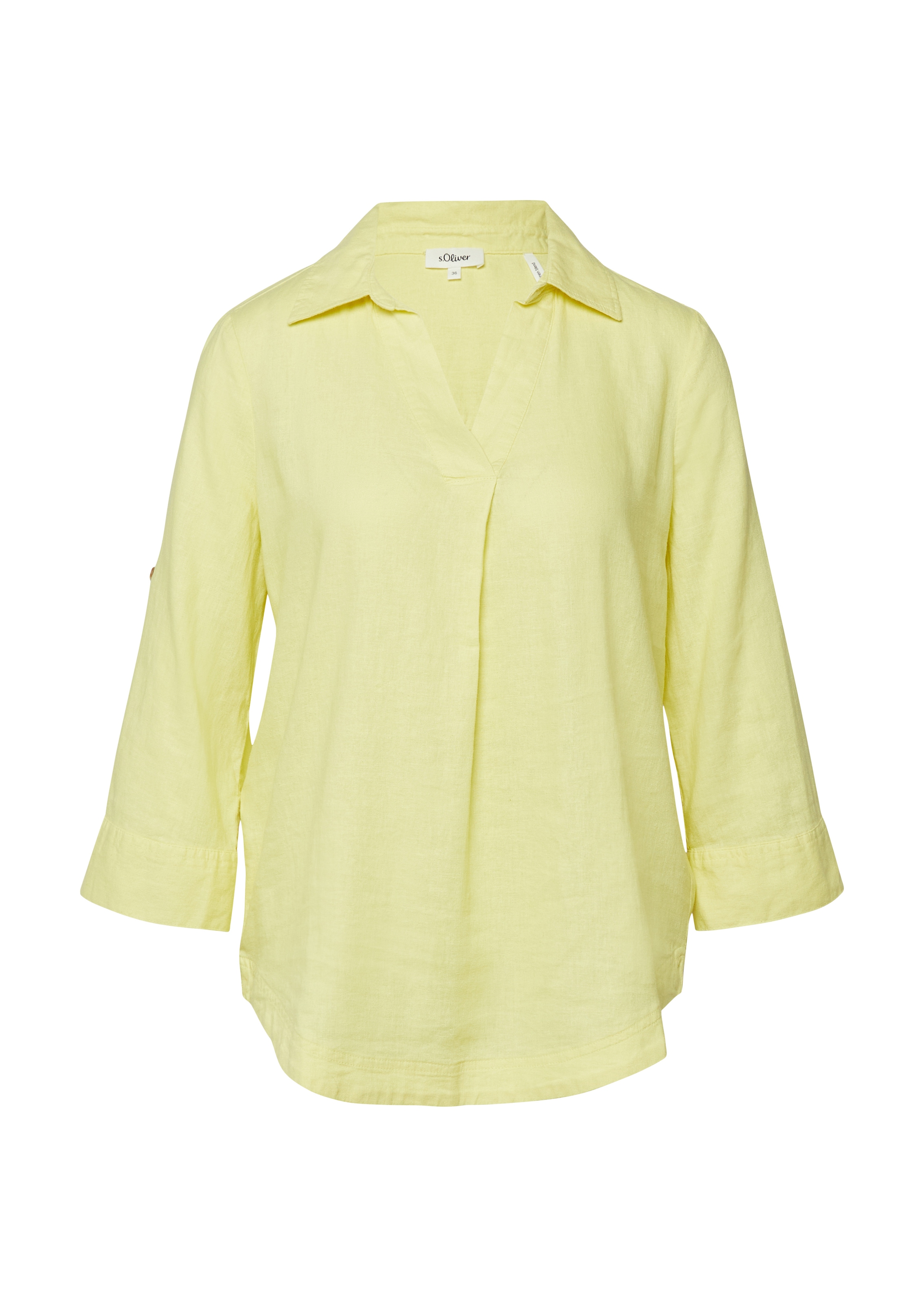 s.Oliver Hemdbluse mit 3/4-Ärmeln