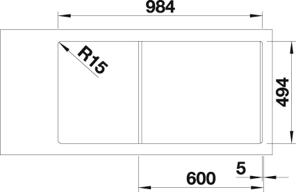 Blanco »COLLECTIS 6 S« aus SILGRANIT®, inkl. Depot-Schale mit Deckel