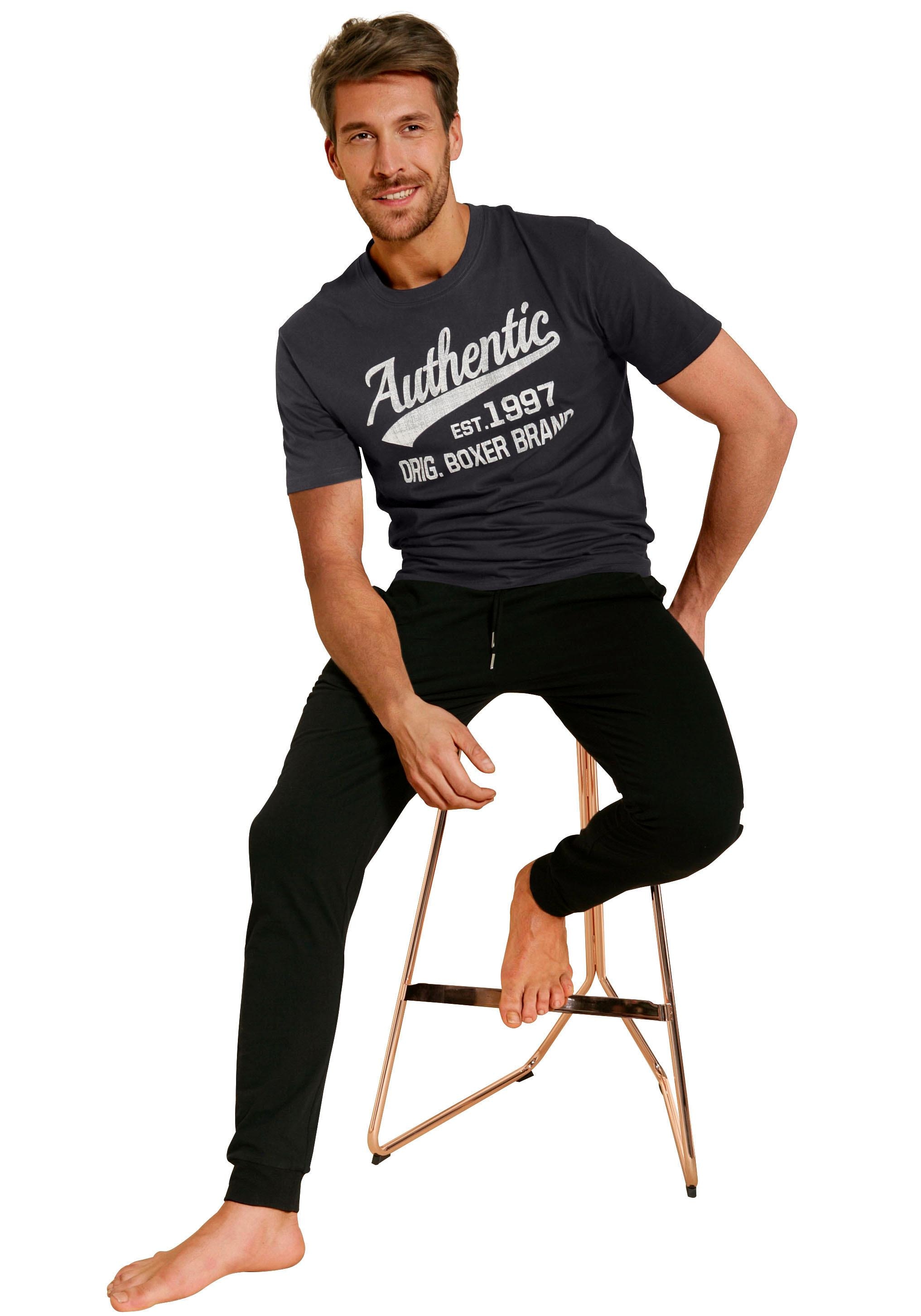 AUTHENTIC LE JOGGER Schlafhose  aus weicher Single Jersey Ware