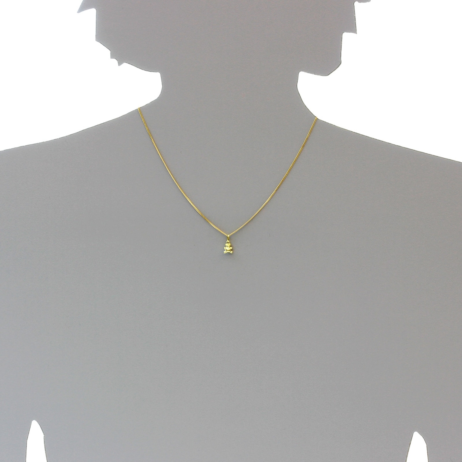 OSTSEE-SCHMUCK Kette mit Anhänger »Ostsee-Schmuck Kette mit Anhänger Teddy Kette mit Anhänger Teddy«, (2 tlg.)