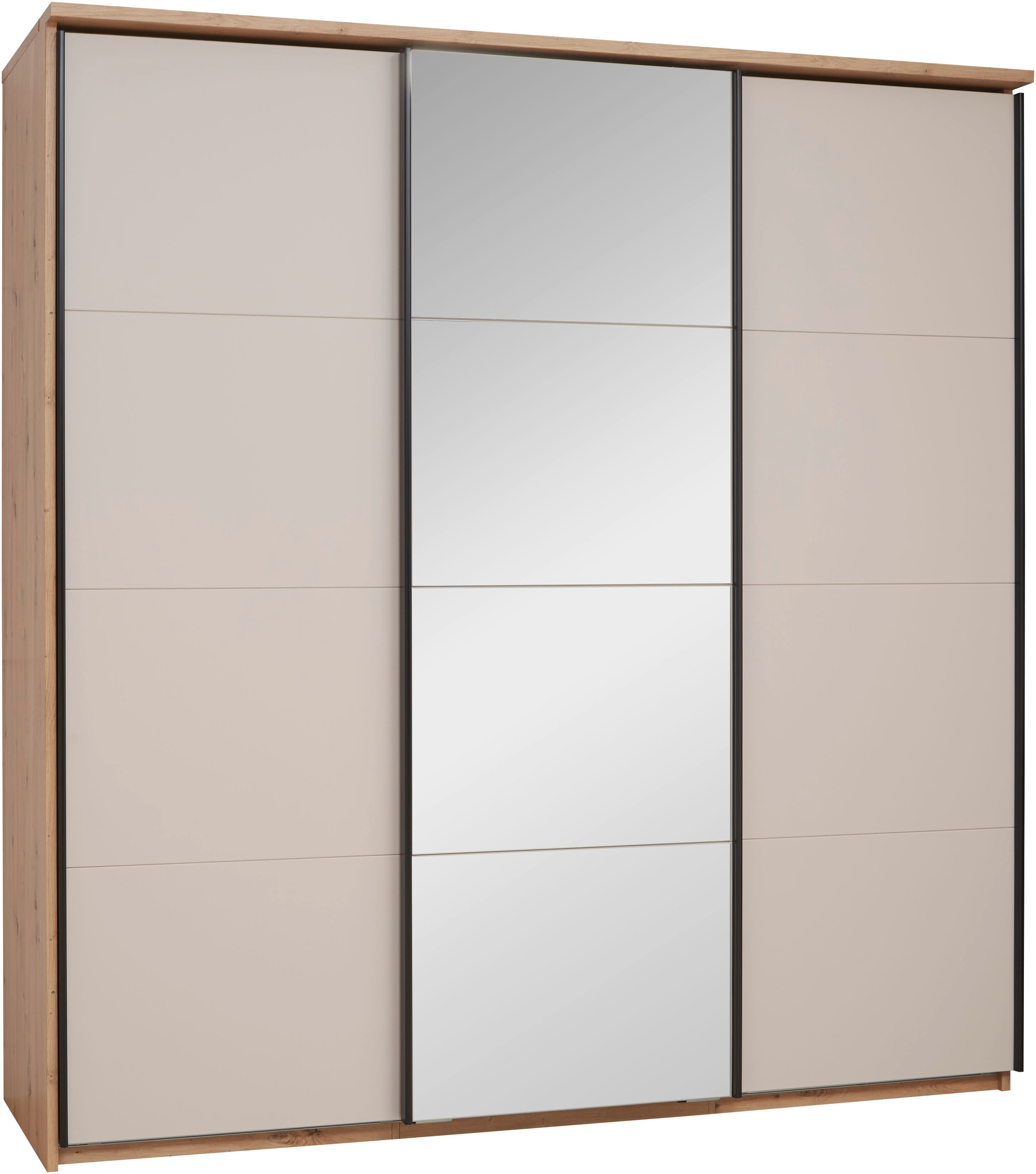 priess Schwebetürenschrank »Warburg hochwertiger Schlafzimmerschrank aus De günstig online kaufen