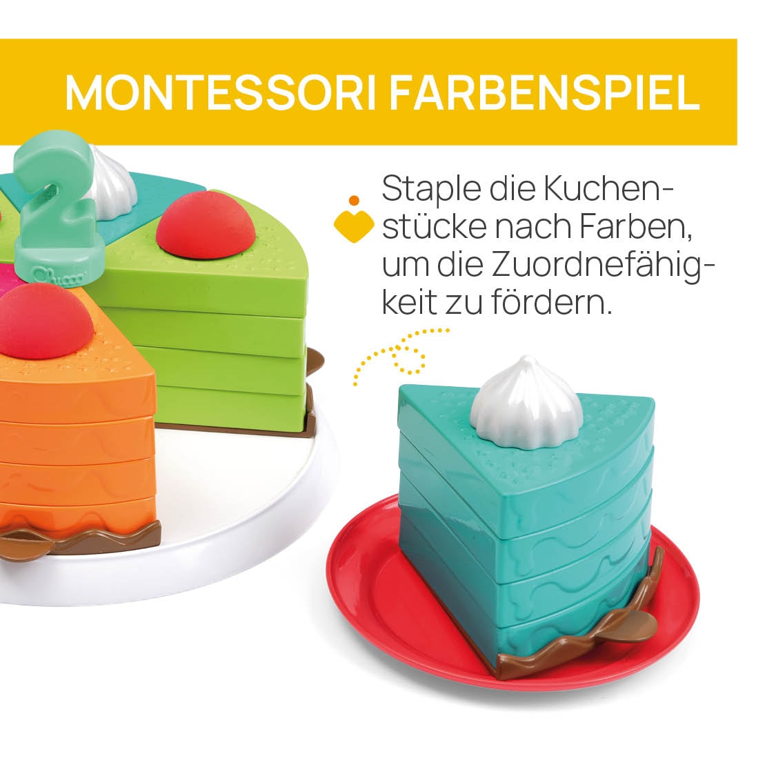 Chicco Spiellebensmittel »2In1 Torten-Kuchen-Spielset«