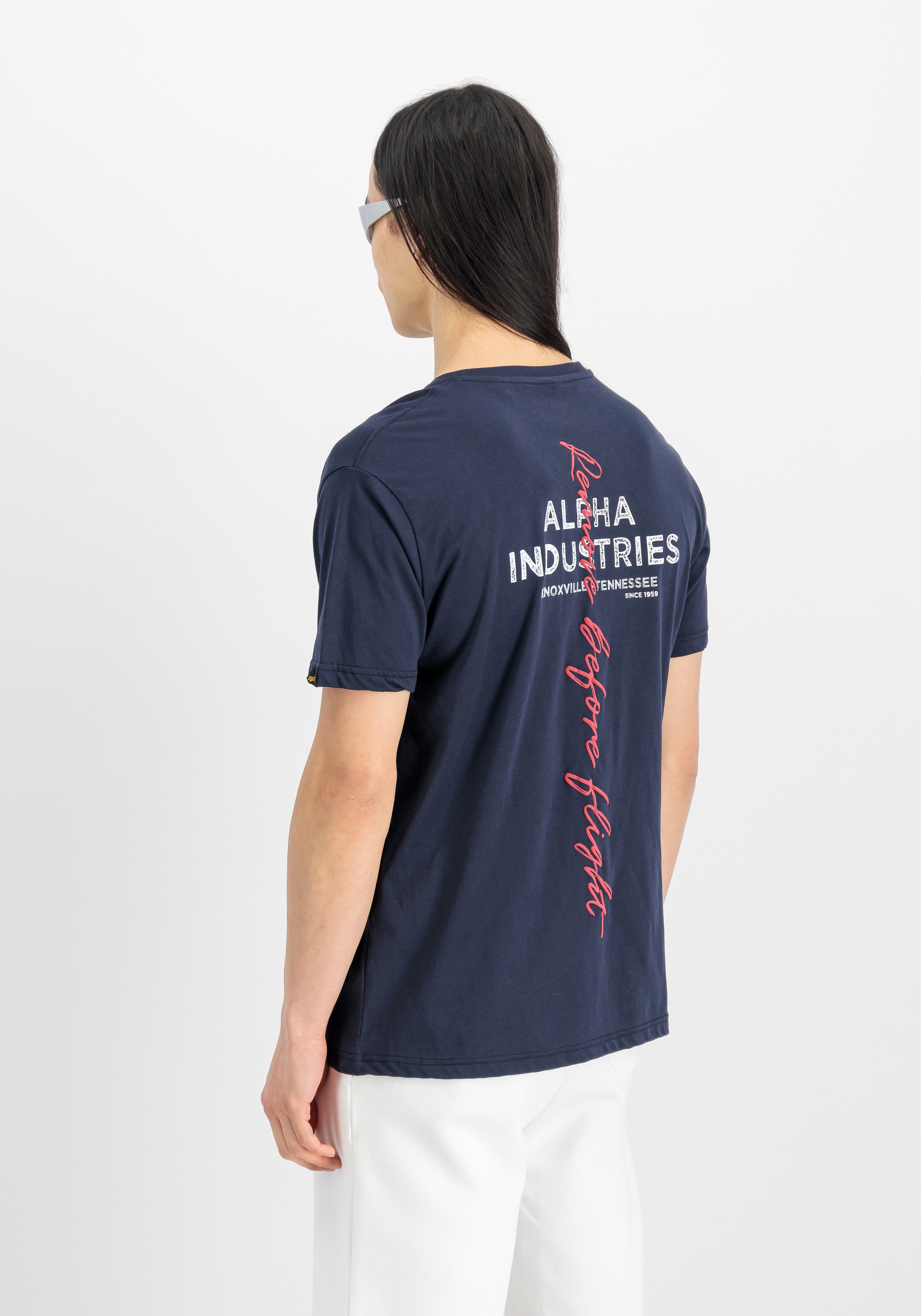 Alpha Industries T-Shirt »Alpha Industries Men - T-Shirts Signature Back Print T«