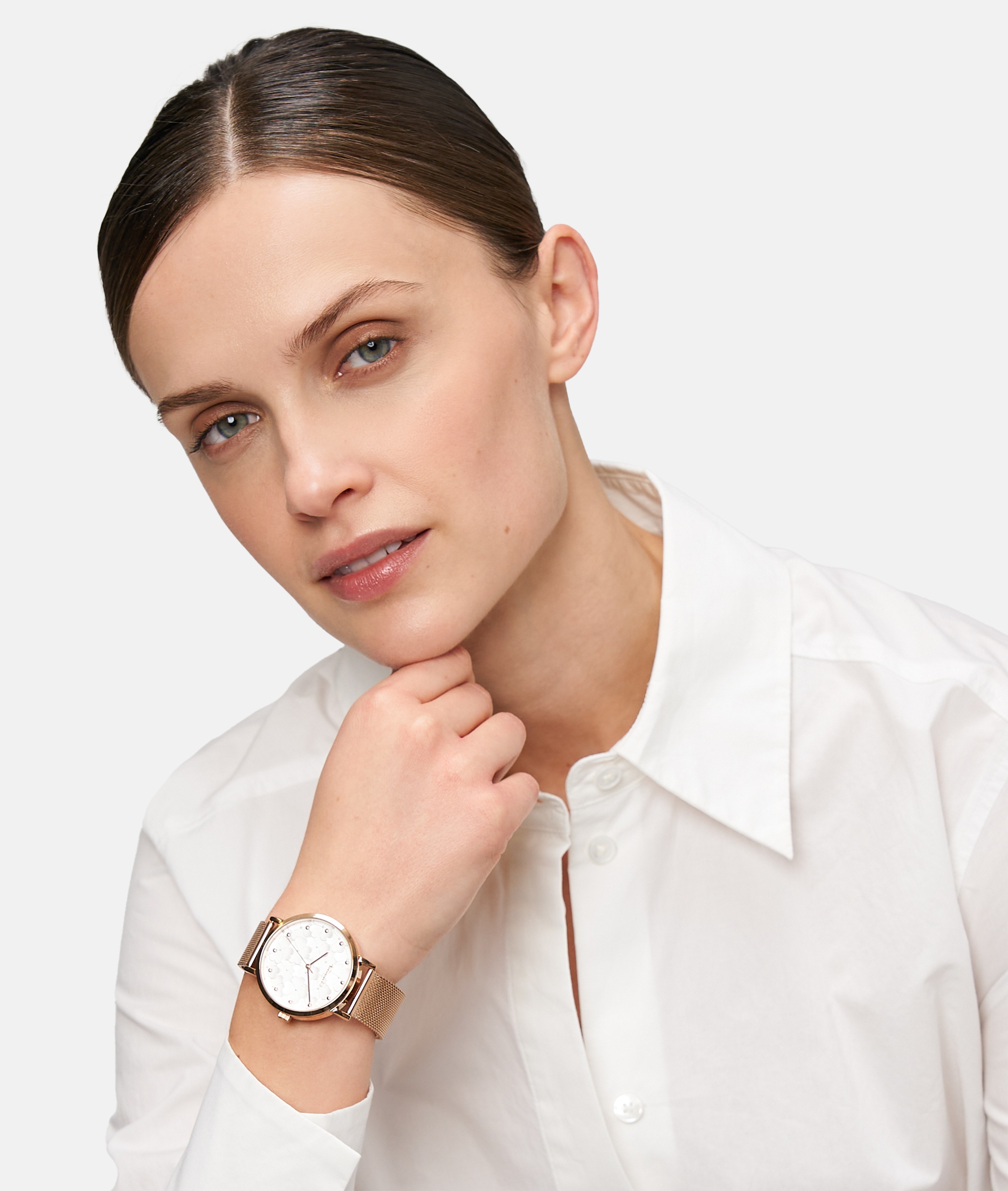 Tamaris Quarzuhr »Clover« Armbanduhr, Damenuhr, Edelstahlarmband, analog