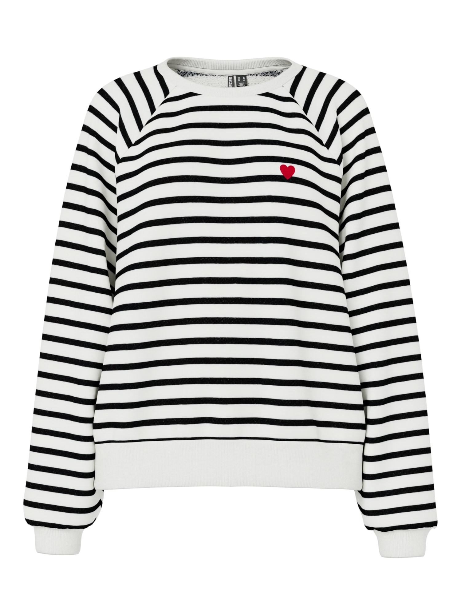 pieces Sweatshirt »PCGRETA LS EMB UB SWEAT FC«, Baumwollmischung, regular fit
