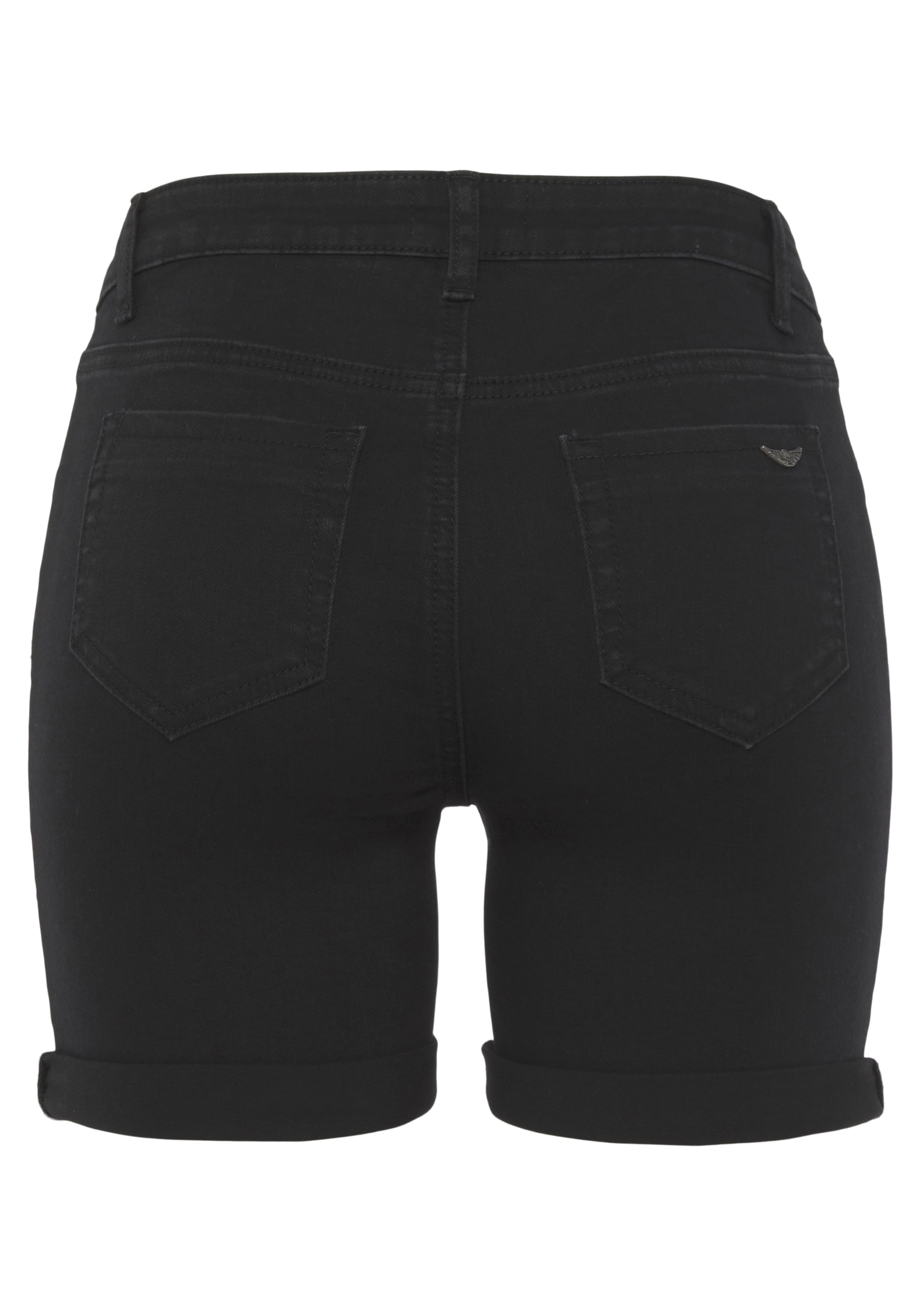 Arizona Jeansshorts »Ultra-Stretch«, extra eng geschnitten, krempelbare Beinabschlüsse