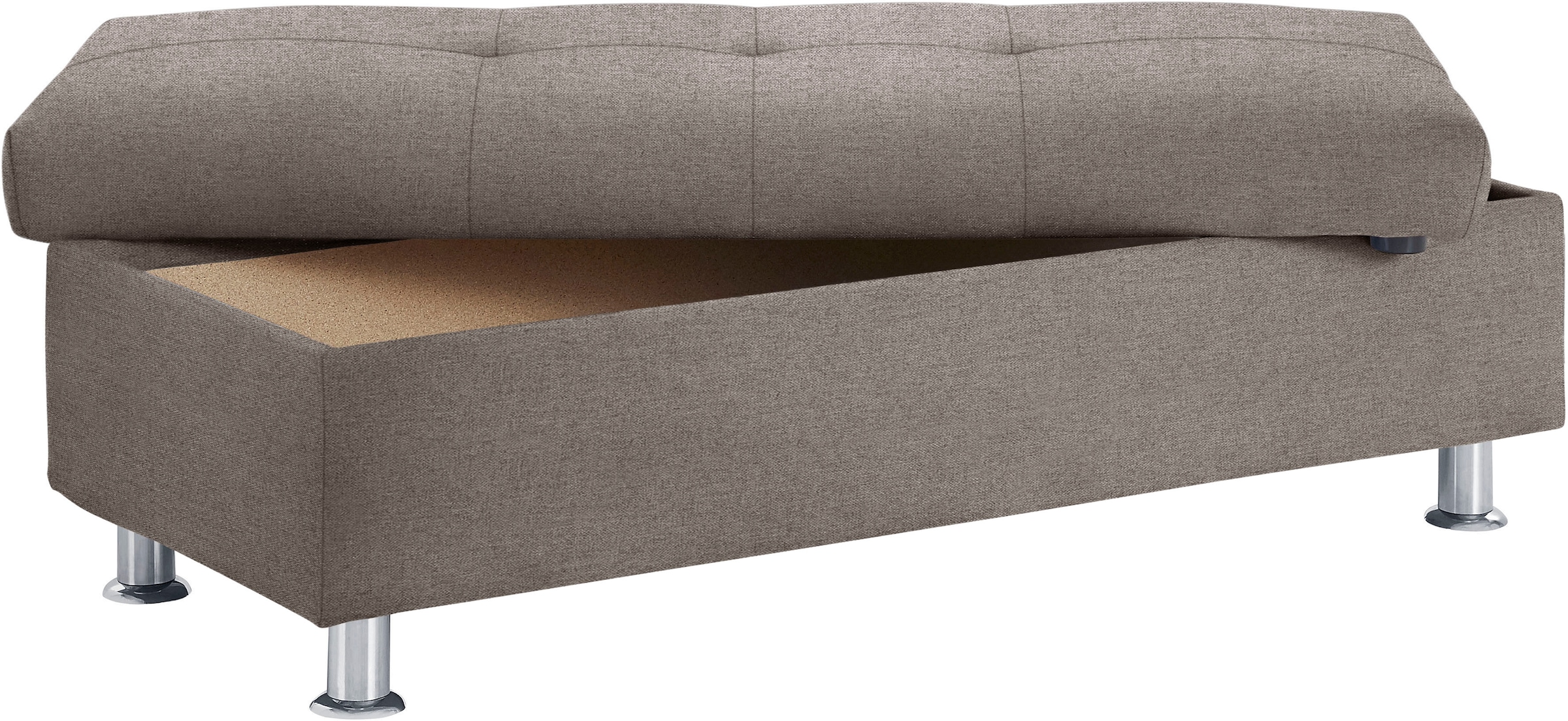 DOMO collection Stauraumhocker »Franzi«, mit großem Stauraumfach