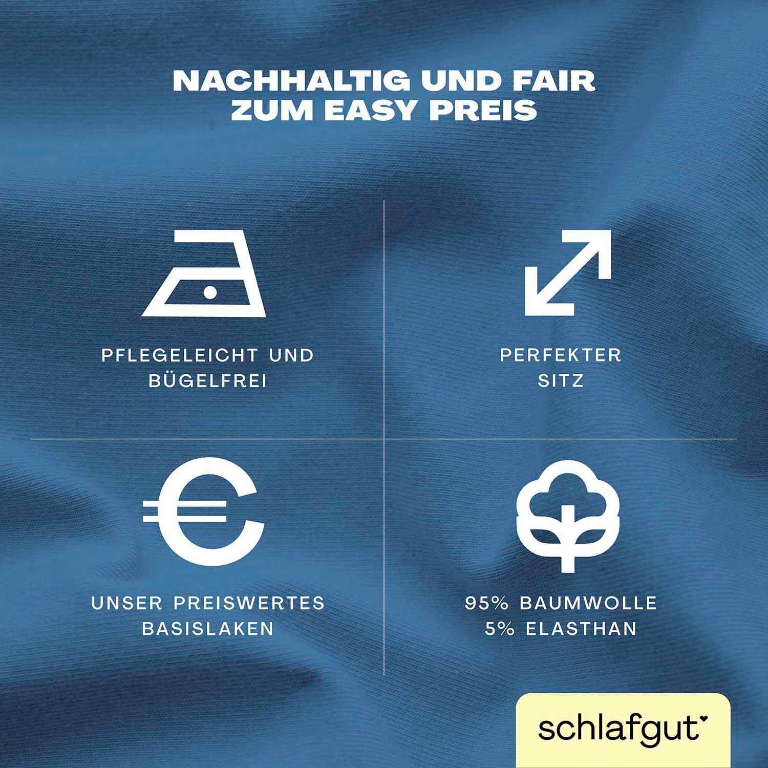 Schlafgut Spannbettlaken »EASY Jersey Elasthan«, MADE IN GREEN by OEKO-TEX®