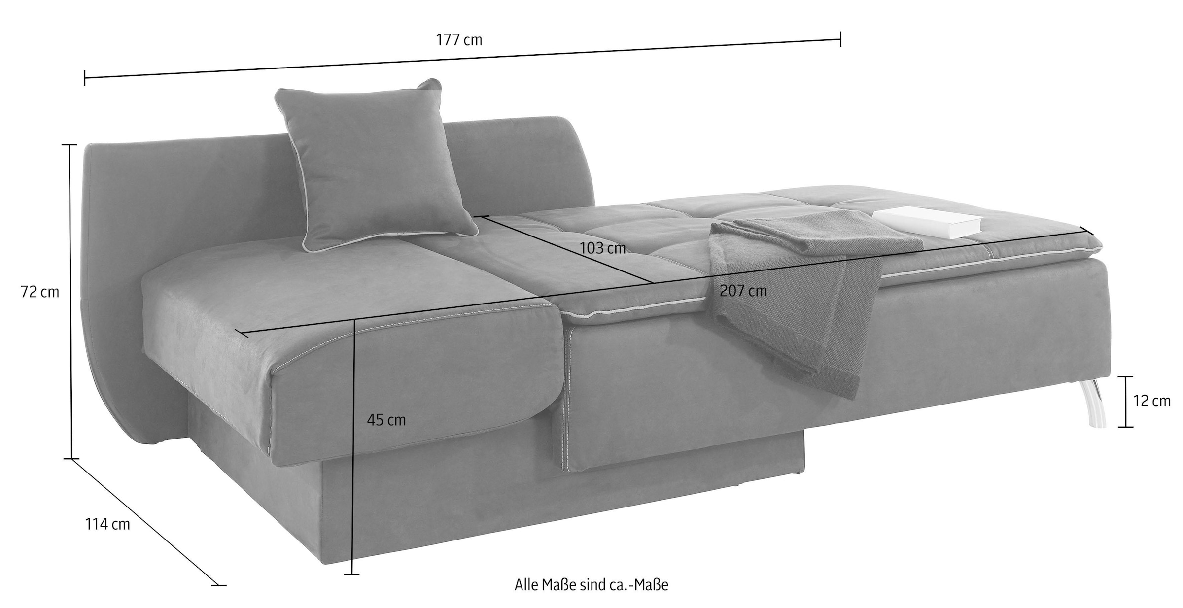 Tonnentaschenfederkern Schlafsofa und Stauraum, Jockenhöfer »Roman«, praktische kaufen Gruppe online Bettfunktion