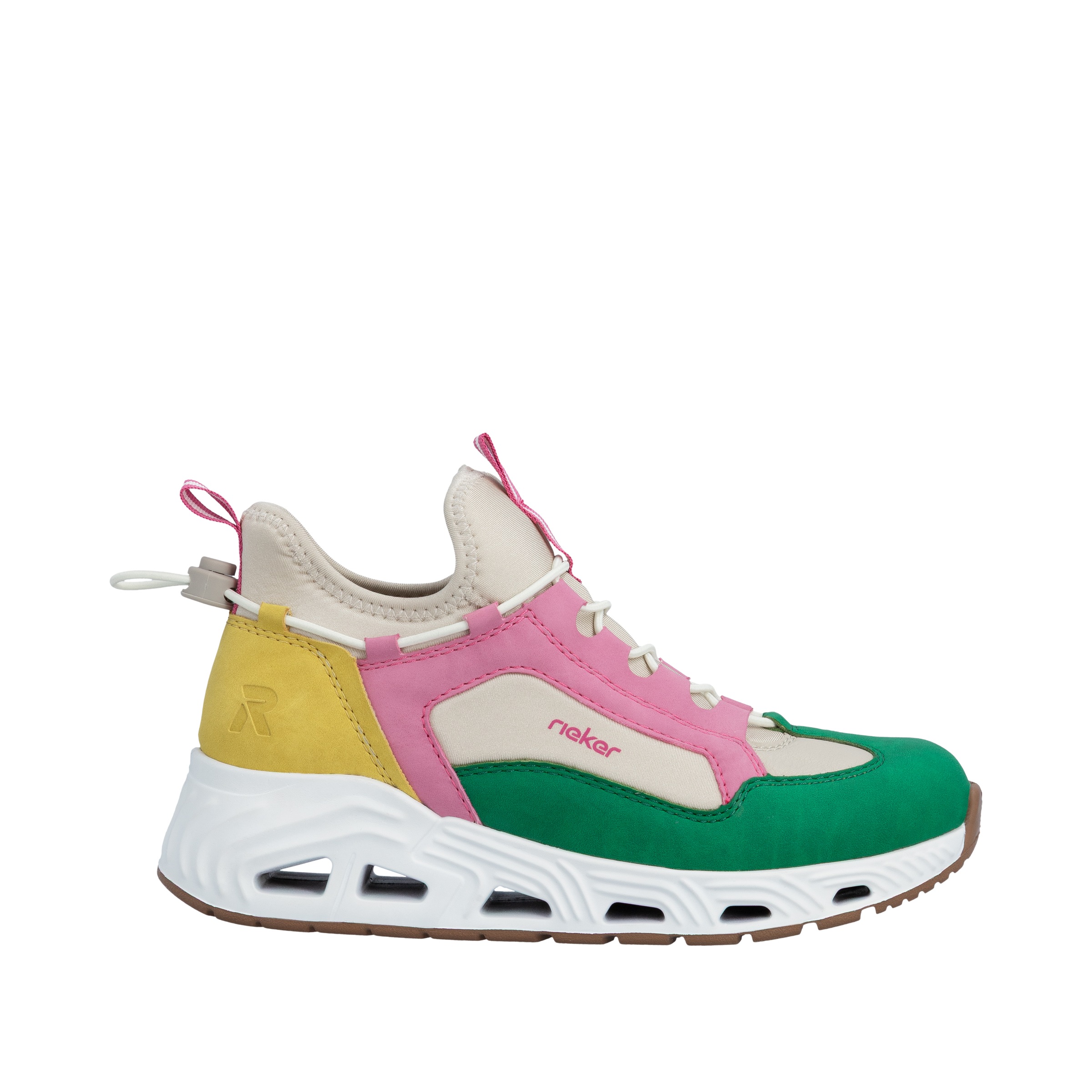 RIEKER Sport Slip-On Sneaker  High Top Sneaker, Schlupfschuh mit Schnellverschluss hinten