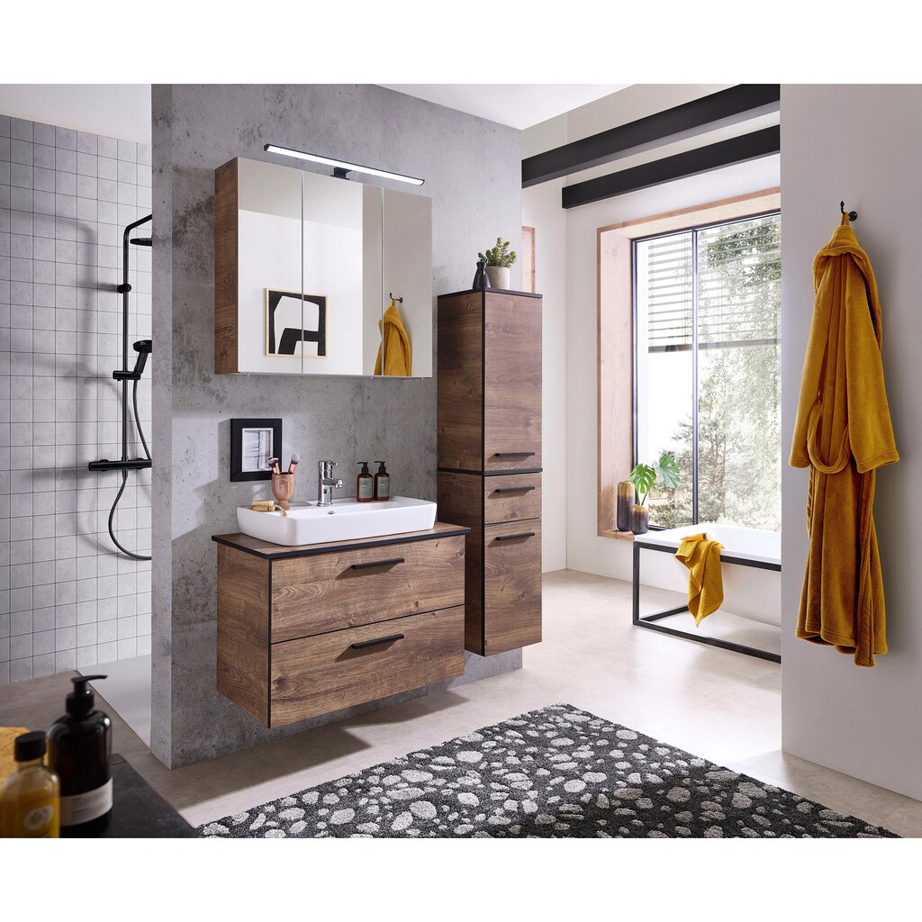 PELIPAL Schrankmodule »Quickset 374«, (Set, 2 St.), Breite 30 cm, Hochschrank und Wandschrank für das Badezimmer