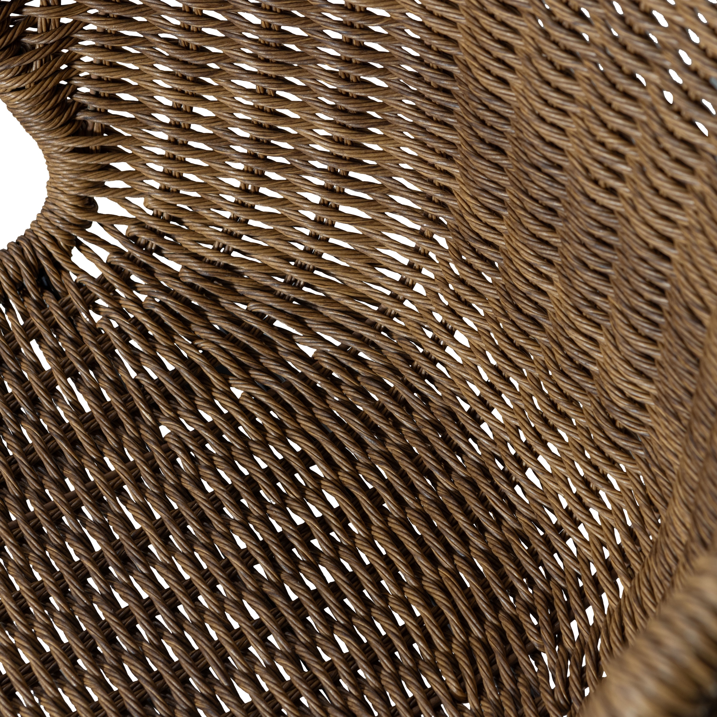 WOOOD Esszimmerstuhl »Wings aus geflochtenem Poly-Rattan mit Stahlgestell H 78 cm« () (Set, 2 St), für den Innen- und Außenbereich geeignet