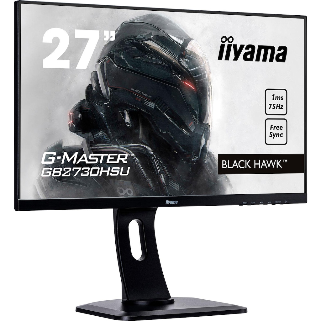 Iiyama LED-Monitor »G-MASTER GB2730HSU«, 68,6 cm/27 Zoll, 1920 x 1080 px, Full HD, 1 ms Reaktionszeit, 75 Hz