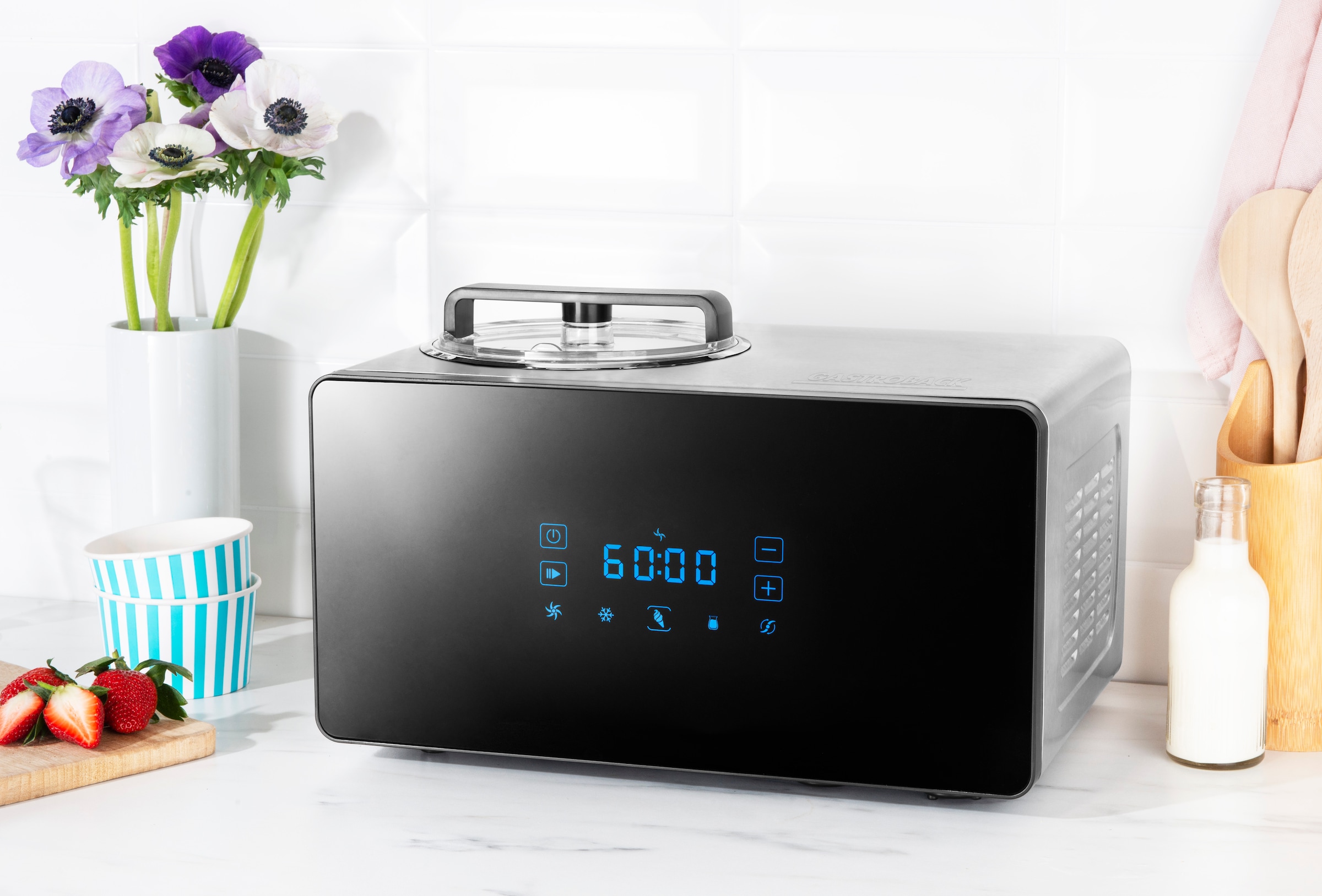 Gastroback Eismaschine »42900, Design Advanced Control«, 150 W, 2-in-1 Eismaschine und Joghurtbereiter