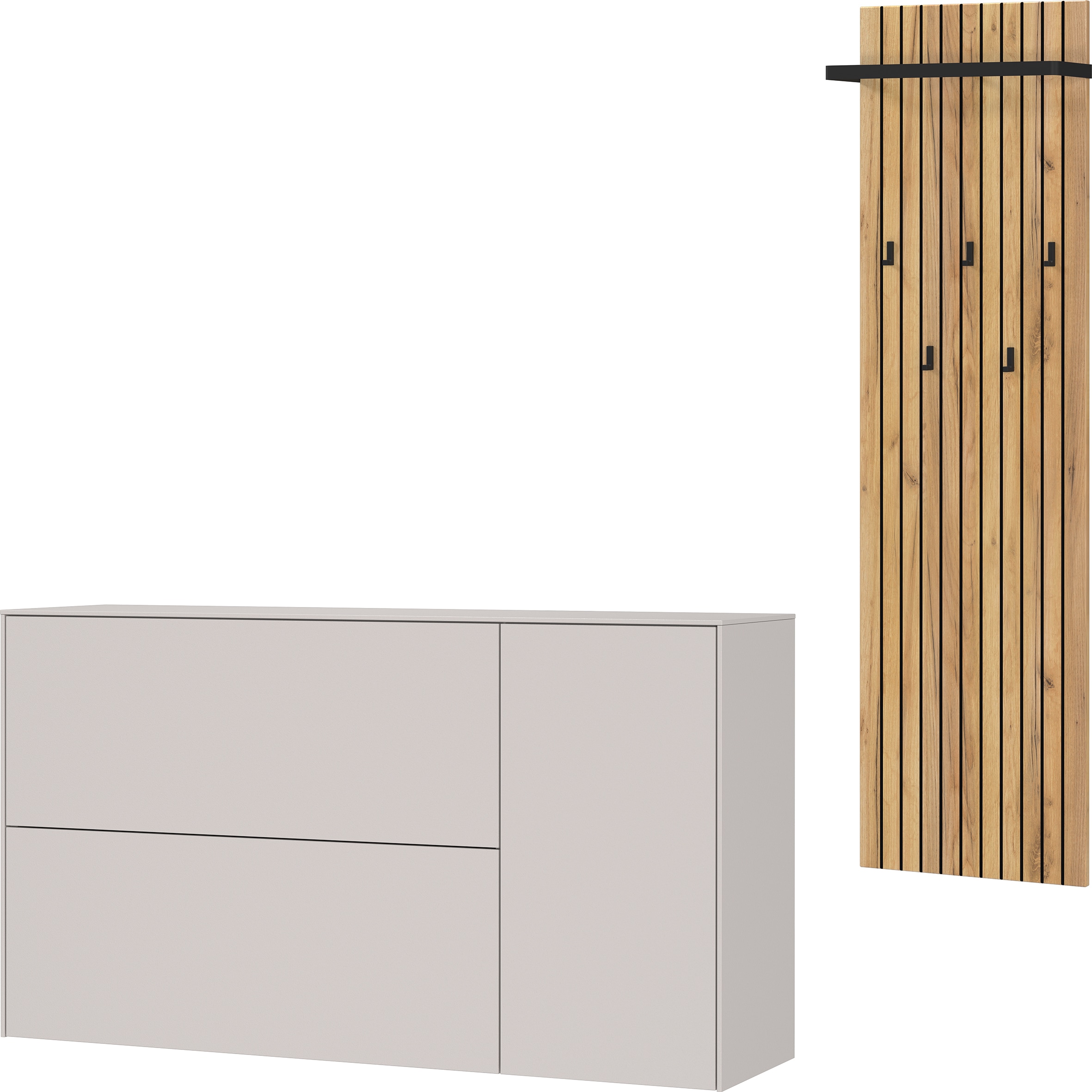 GERMANIA Garderoben-Set »GW-Lomena« 2 Stk. tlg. Tür rechts- und links monti günstig online kaufen