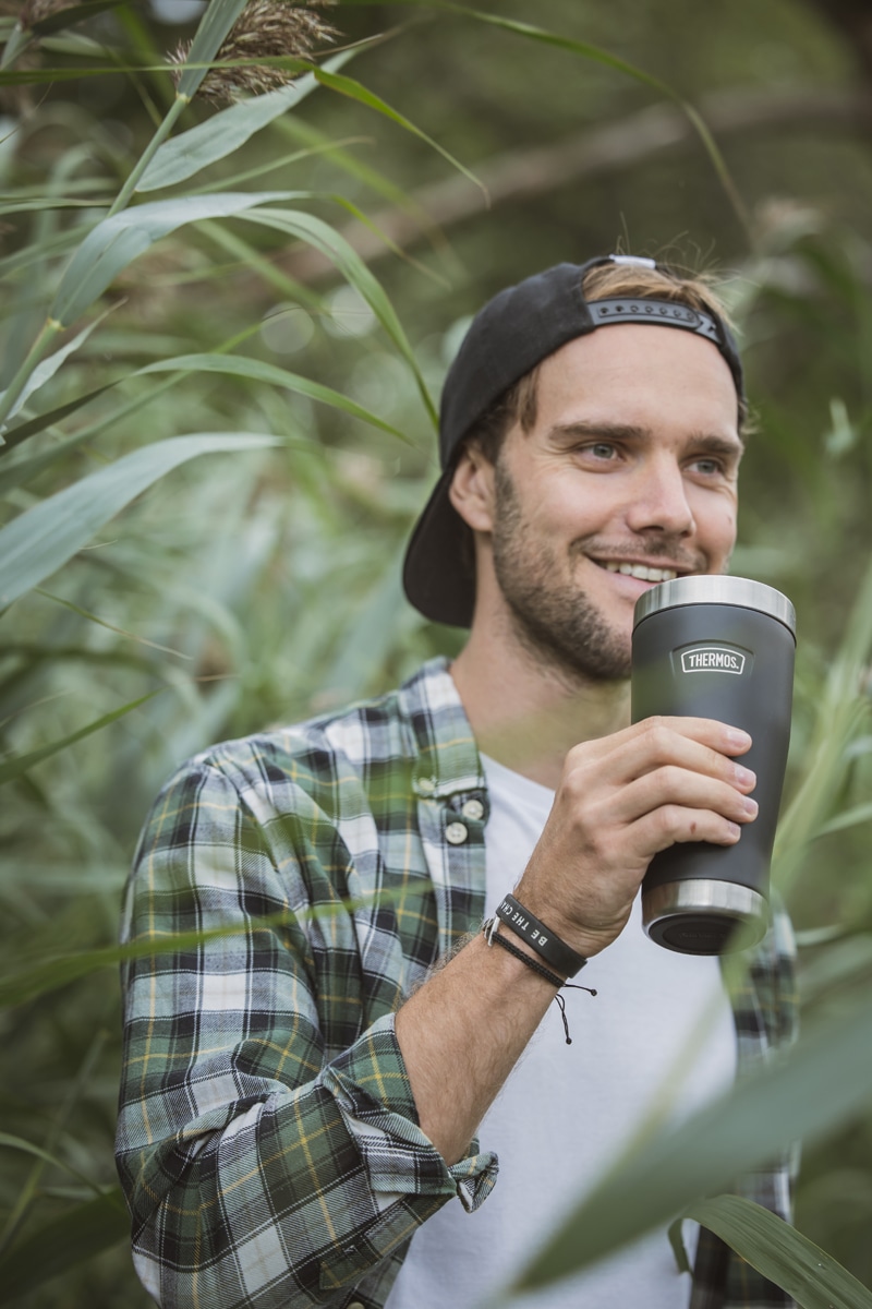THERMOS Thermobecher »ICON MUG, rutschfester Boden, 360° Trinkfunktion, spülmaschinenfest«, (1 tlg.), 0,47l, 7h heiß & 22h kalt, absolut dicht, Dura-Seal-Deckel