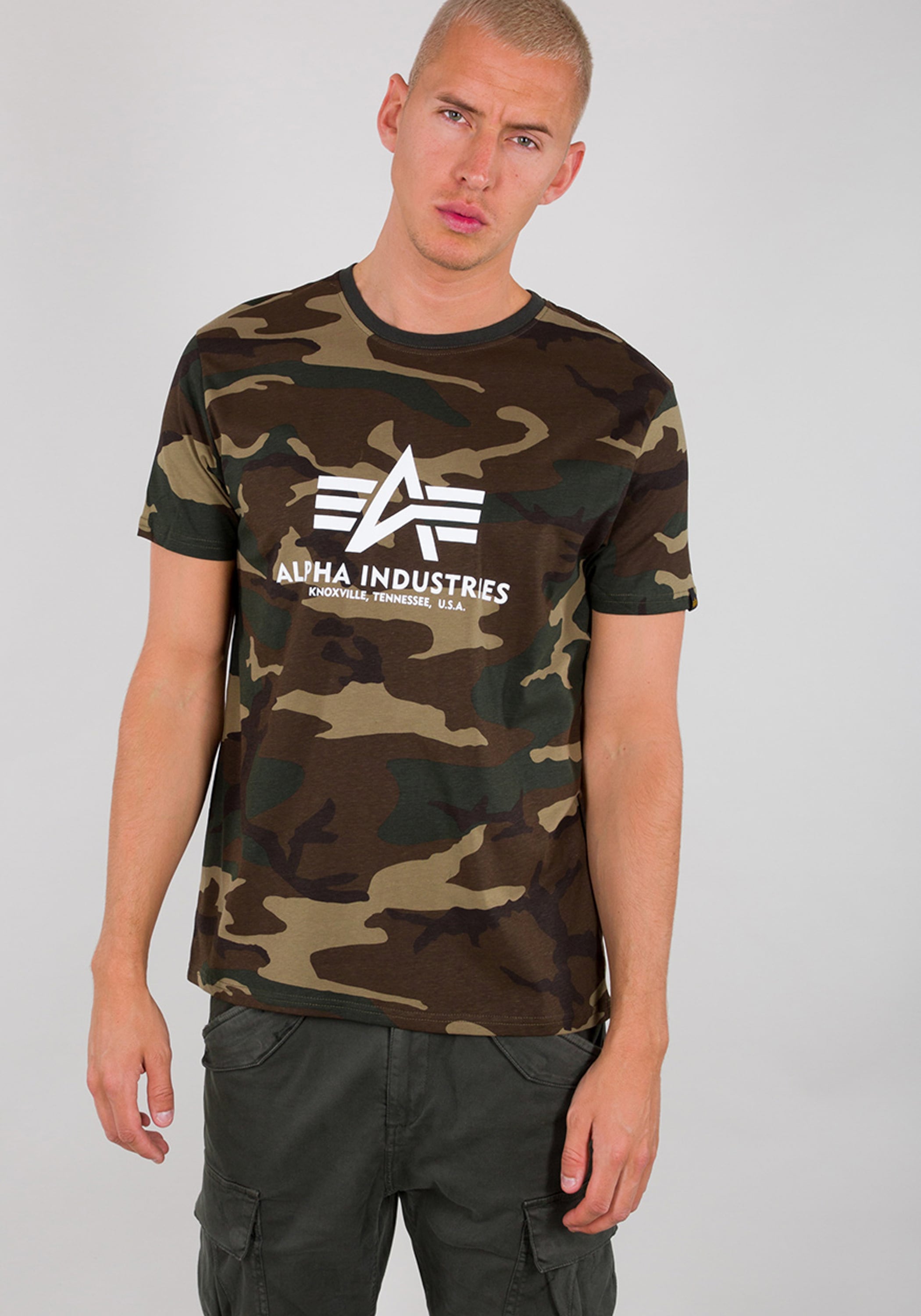 Alpha Industries T-Shirt »Alpha Industries Men - T-Shirts Basic T-Shirt Camo«