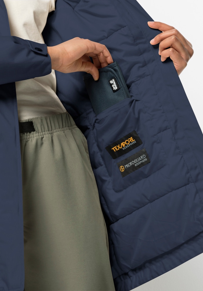 Jack Wolfskin Funktionsparka »WINTERFROST INS PARKA W«, mit Kapuze
