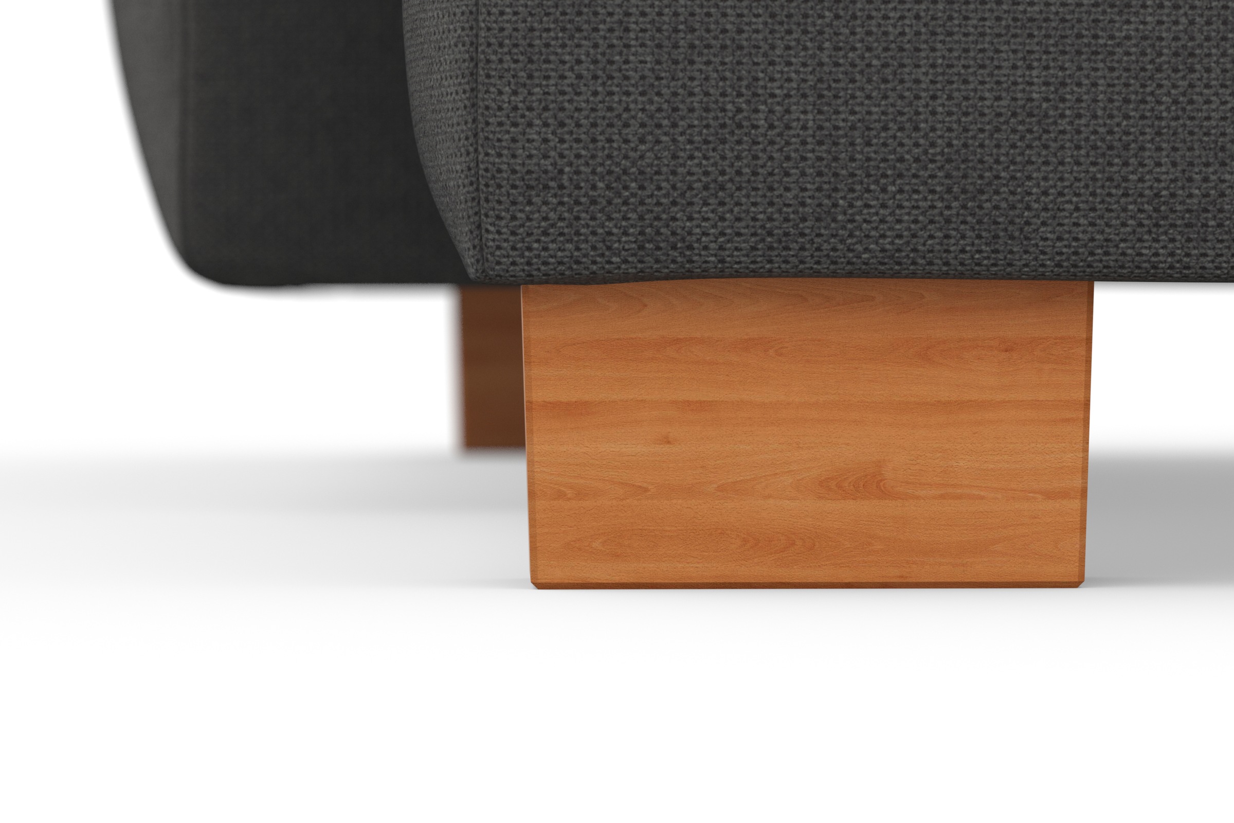 sit&more Ecksofa »Dundee L-Form«, mit Federkern und Massivholzfüßen, wahlweise mit Kopfteilverstellung
