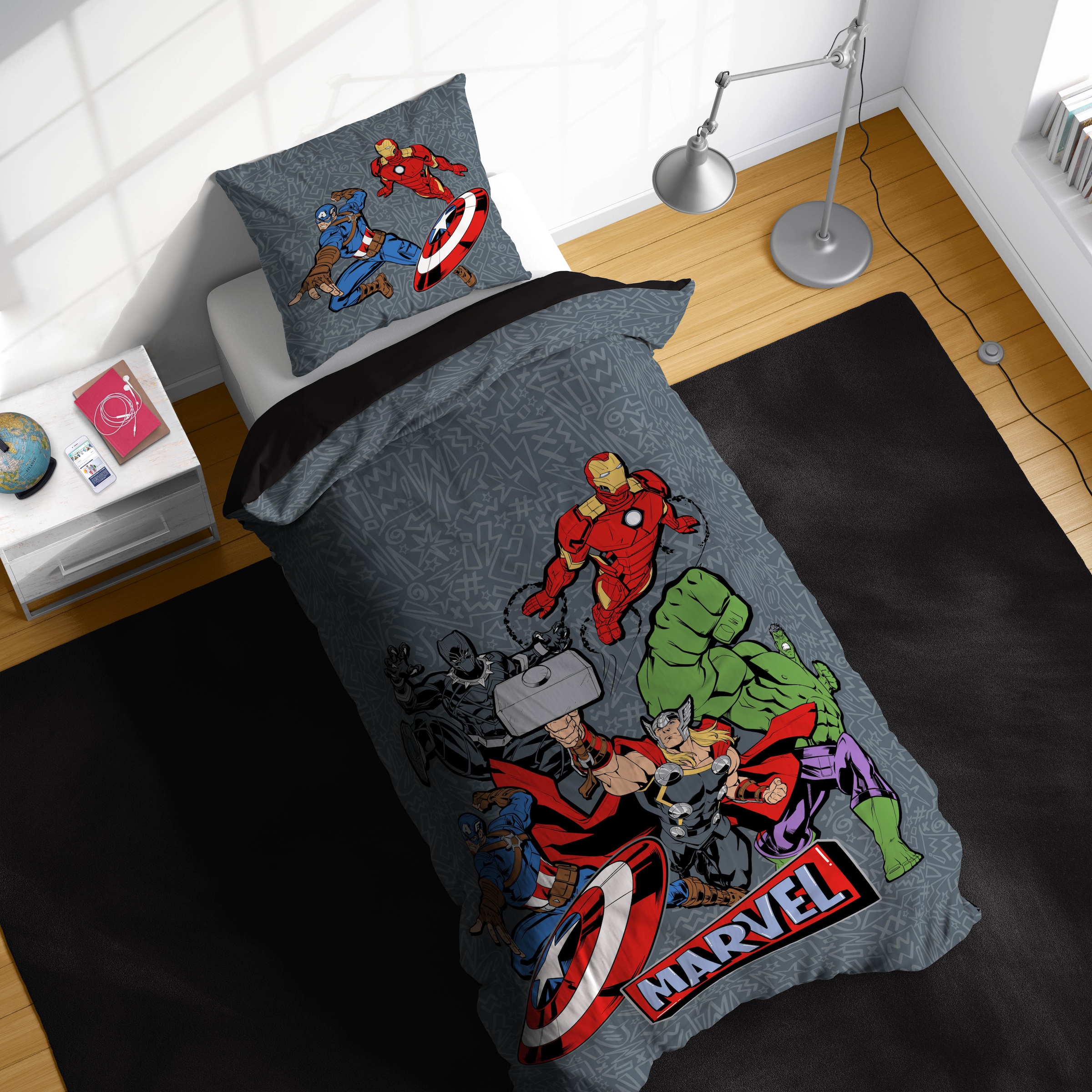 MARVEL Kinderbettwäsche »Avengers Don't Sweat« 2 100% Baumwolle