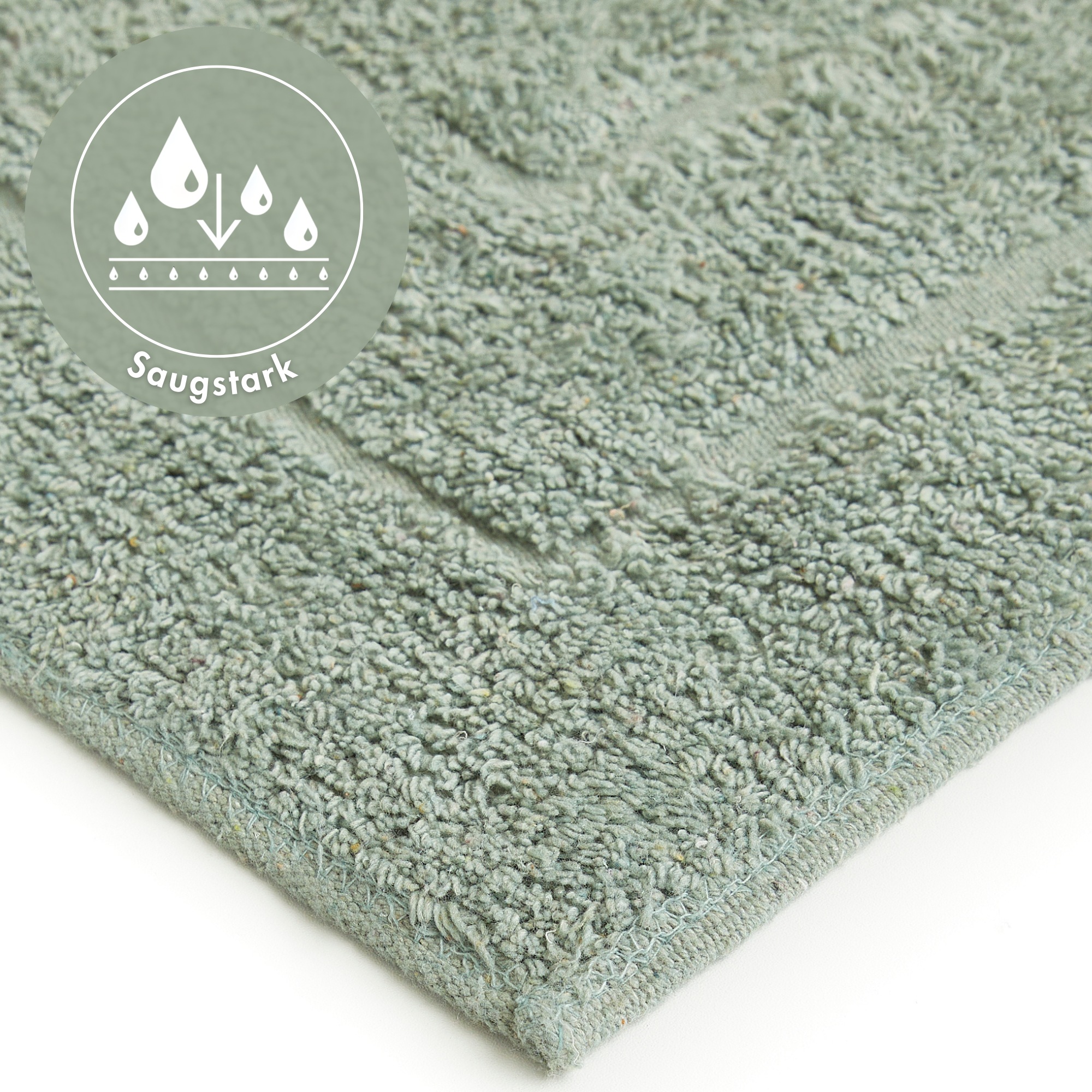 Andiamo Badematte »Havanna, 50x80 cm«, fußbodenheizungsgeeignet-schnell trocknend, Badteppich, Uni Farben, Hoch-Tief Effekt, verschiedene Designs