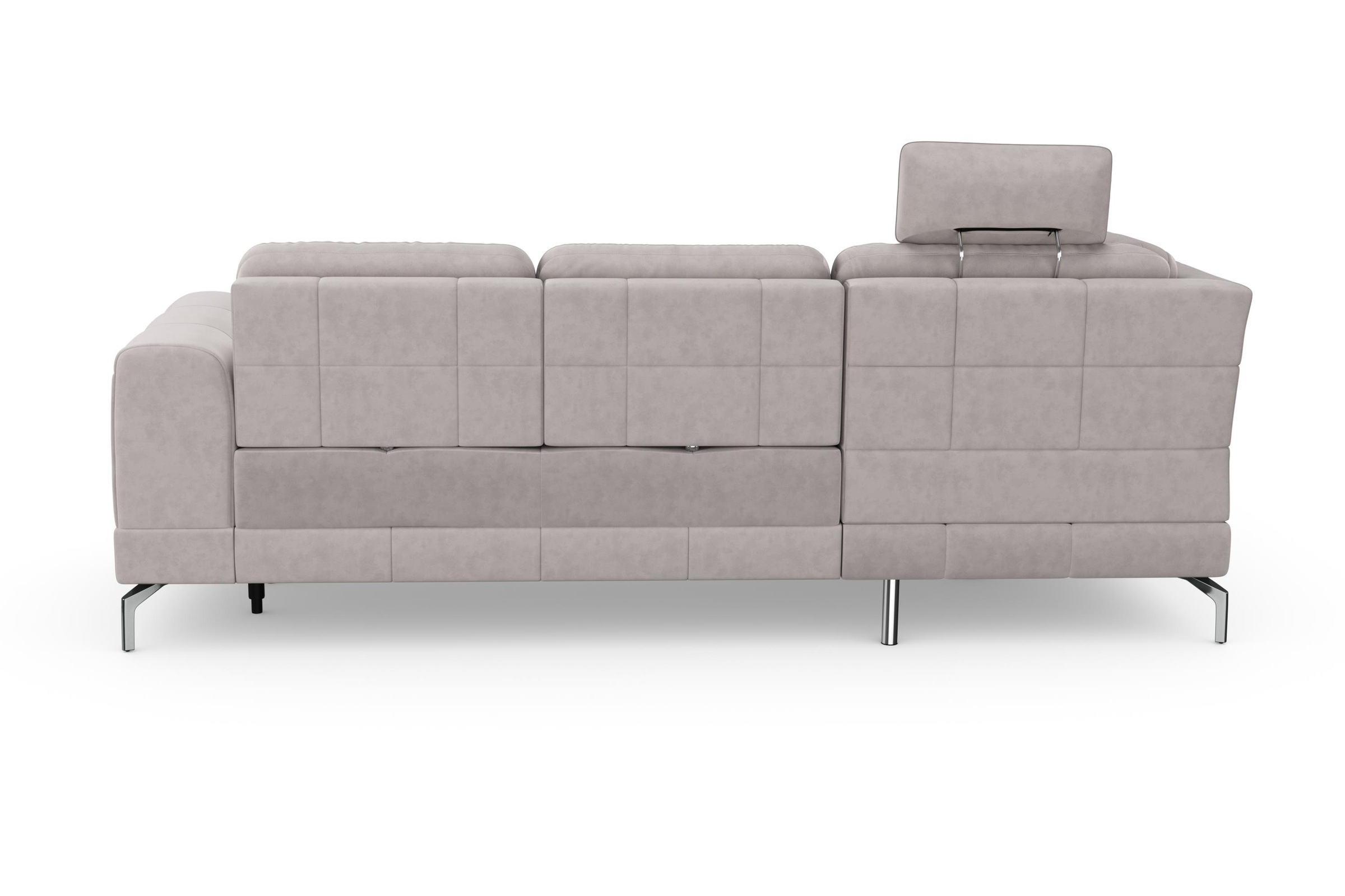 sit&more Ecksofa »Bendigo L-Form«, inklusive Sitztiefenverstellung, Bodenfreiheit 15 cm, in 2 Fußfarben
