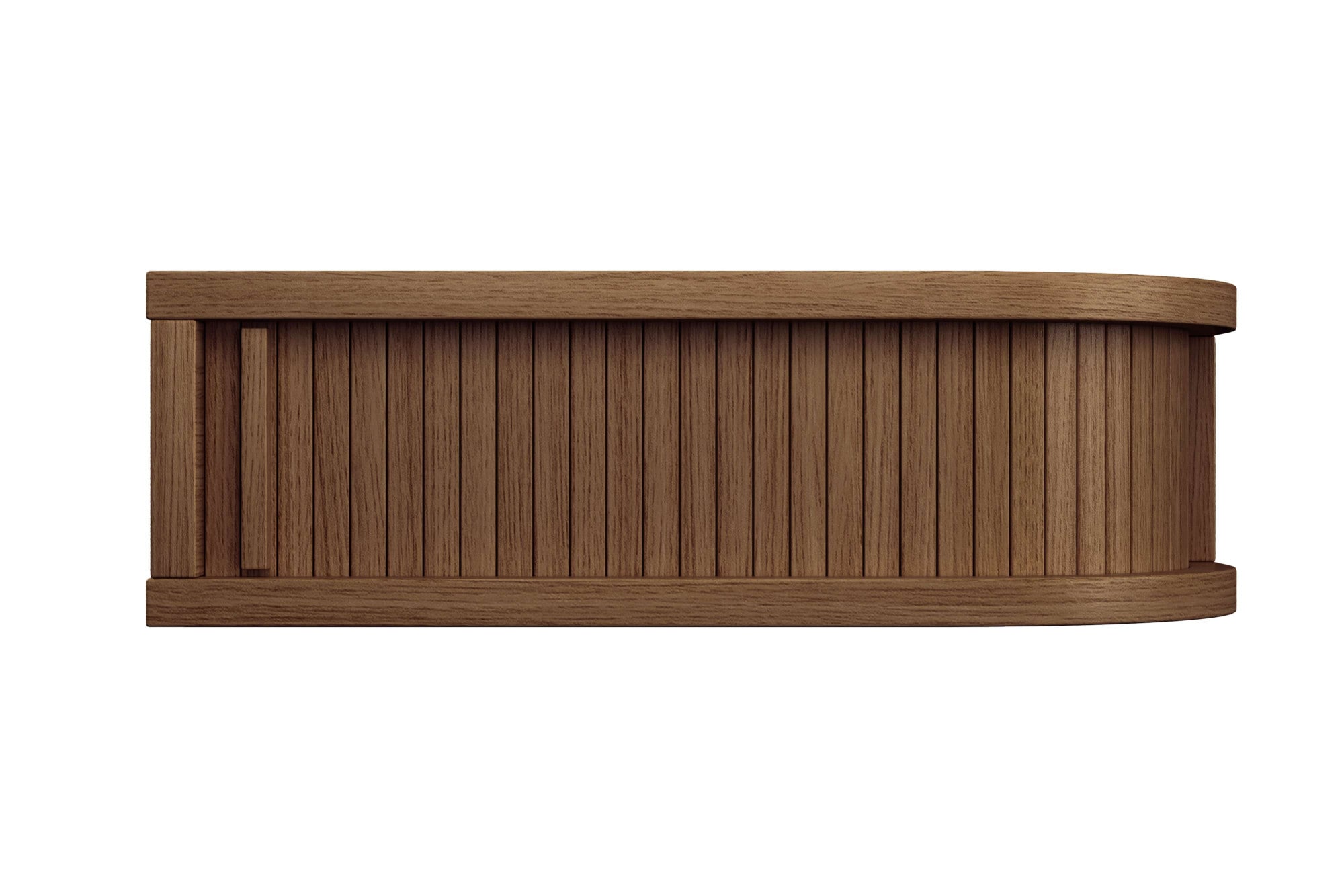 Woodman Nachttisch »Farsta«, in 3 Farben, mit Tambourschiebetüren, mit Eichenholz furniert