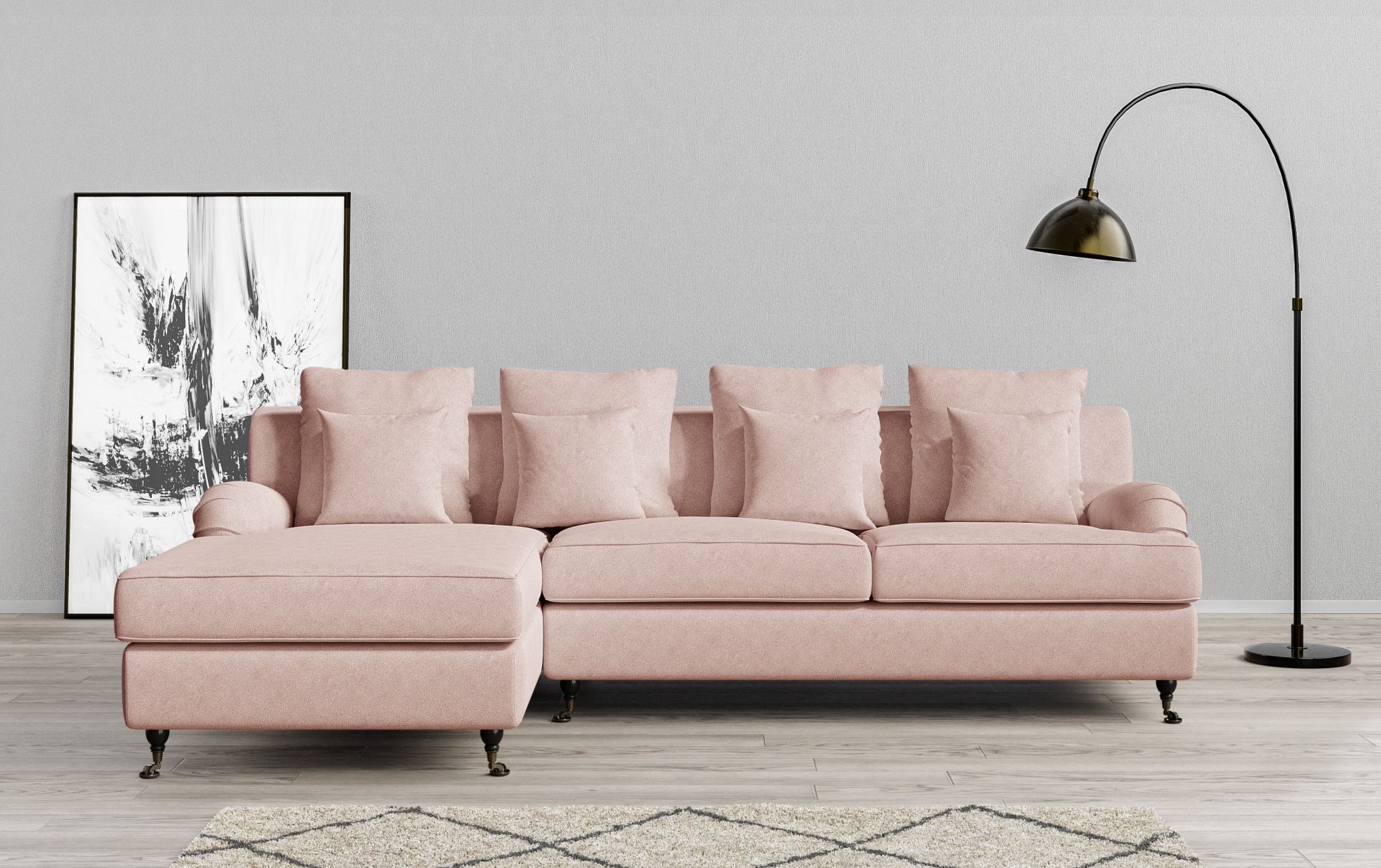 Guido Maria Kretschmer Home&Living Ecksofa »NORIN L-Form«, zwei Fußarten: v günstig online kaufen