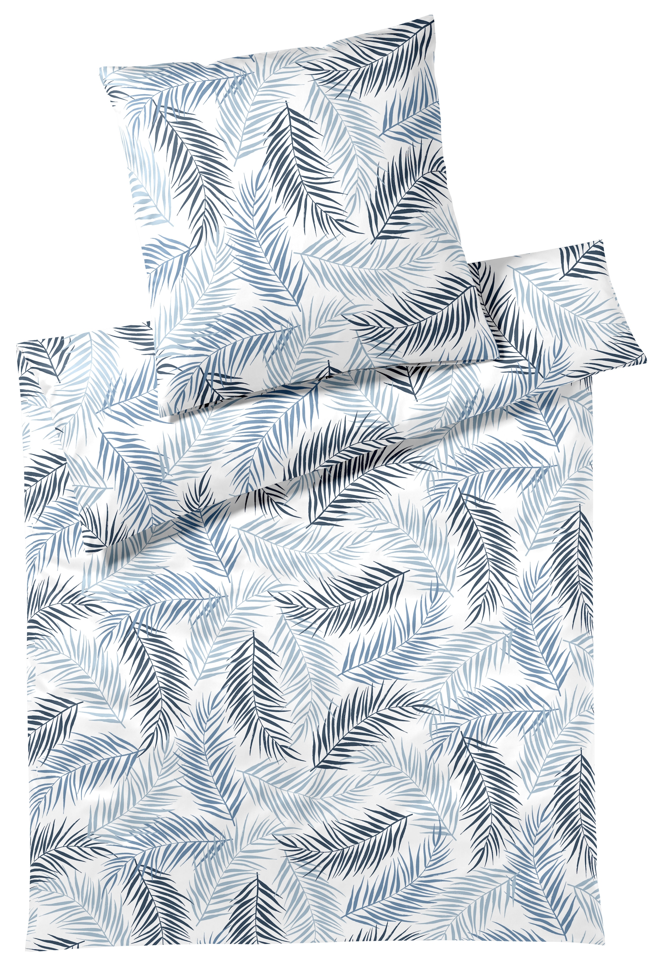 Elegante Bettwäsche »Palm« 2 Stk. tlg. angenehmes Hautgefühl günstig online kaufen