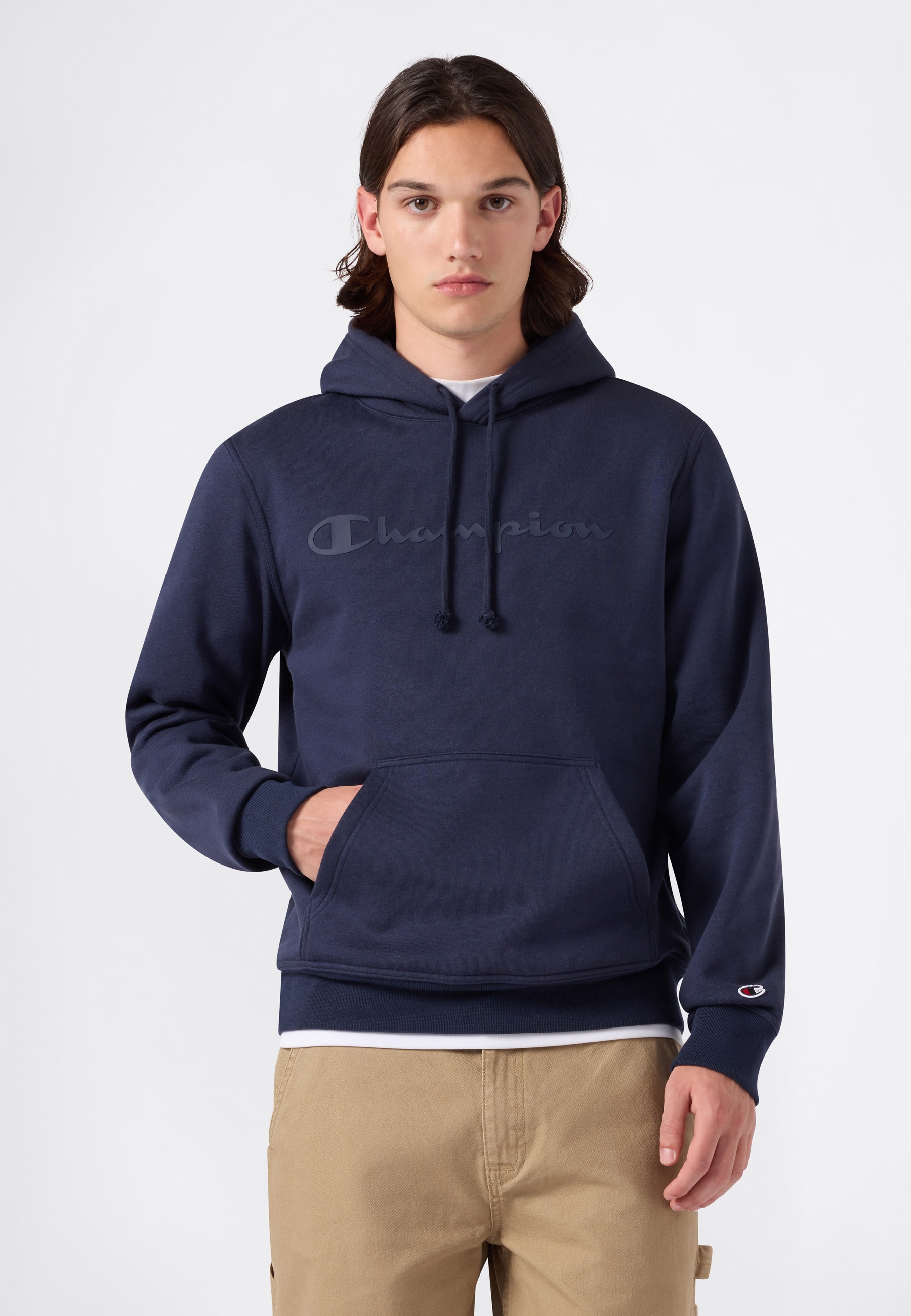 Champion Kapuzensweatshirt »SPORTWEAR HOODIE Standard Fit«, Langarm-Ausführung, aus Baumwolle und Polyester, Standard Fit
