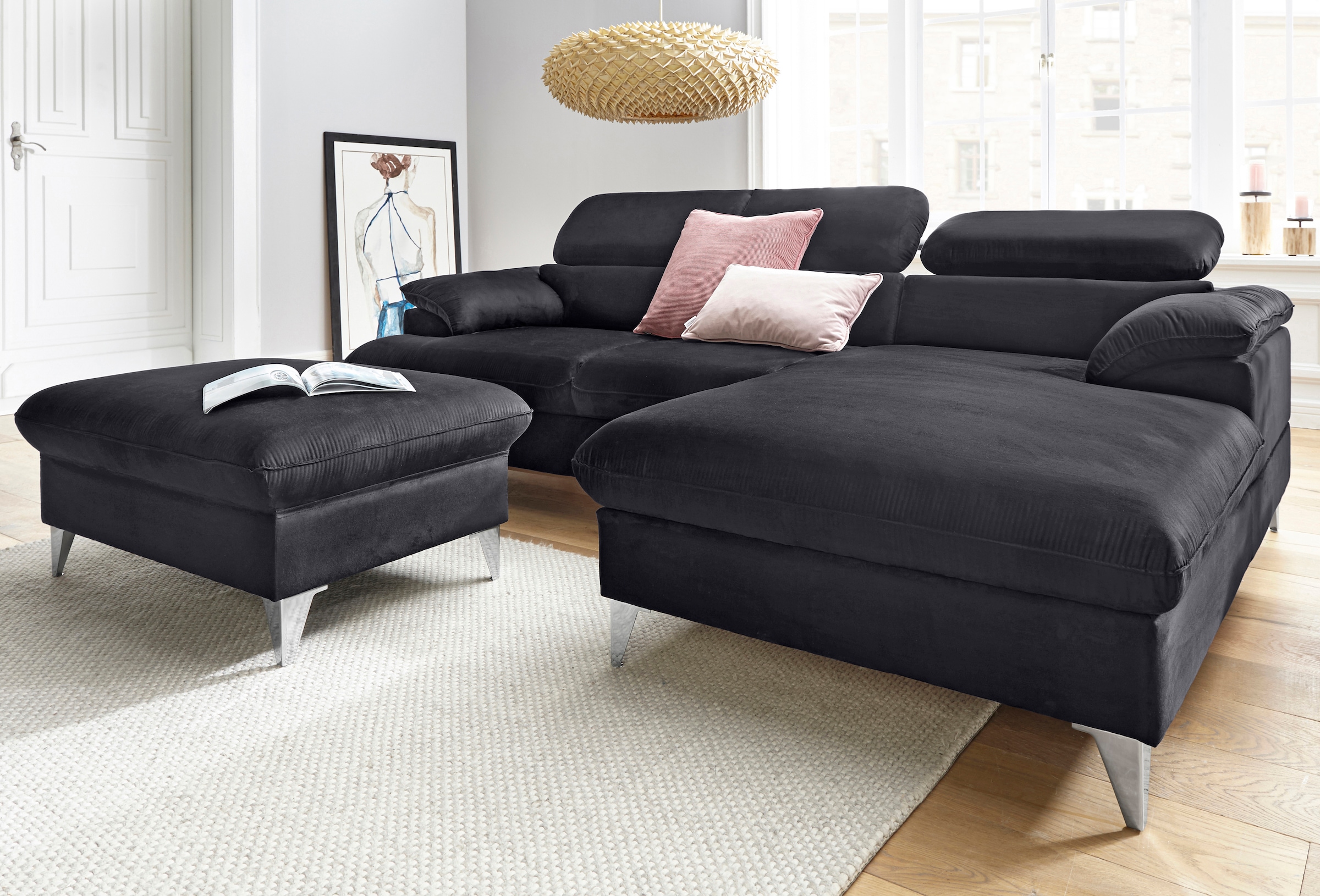 COTTA Polstergarnitur »Caluso L-Form«, (2 tlg.), Set bestehend aus: Ecksofa günstig online kaufen