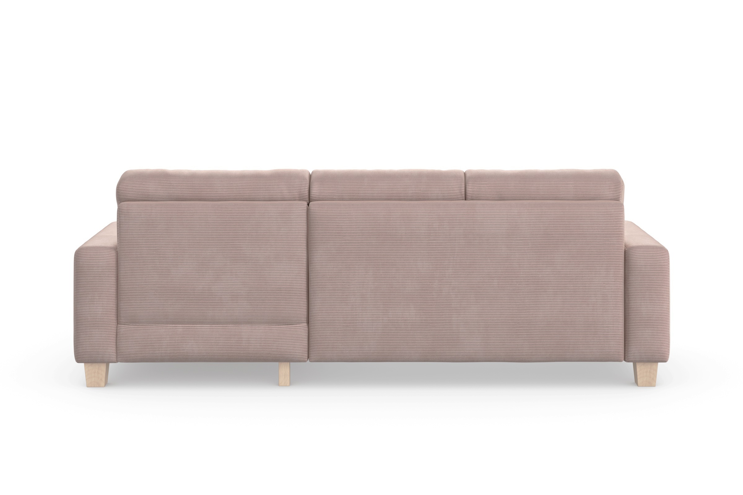Home affaire Ecksofa »Summer L-Form«, mit Recamiere, mit oder ohne Bettfunktion und Bettkasten, Cord-Bezug