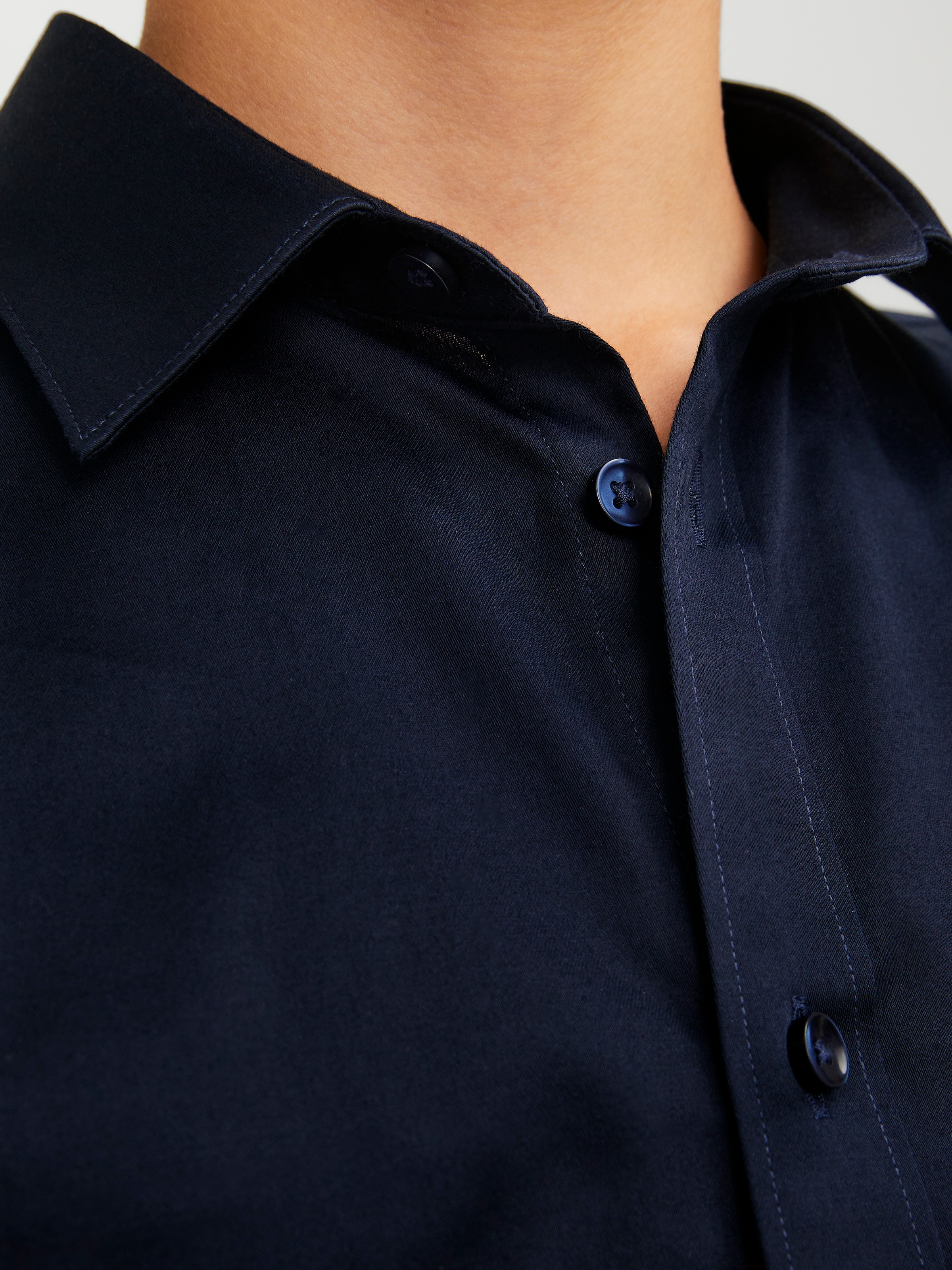 Jack & Jones Junior Langarmhemd »JPRPARMA cool, elastisch, kombinierbar« Baumwollmischung, regular fit