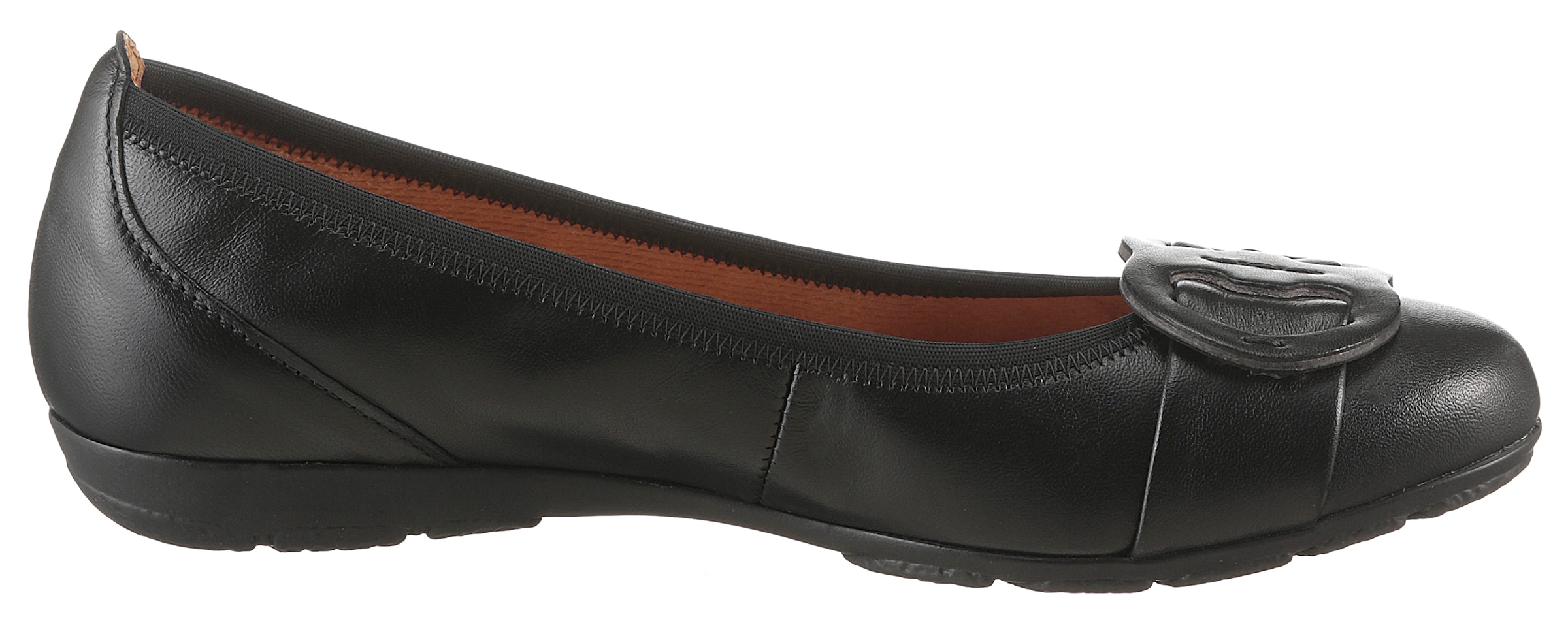 Gabor Ballerina, flache Schuhe, Slipper mit Hovercraft Luftkammern-Laufsohle