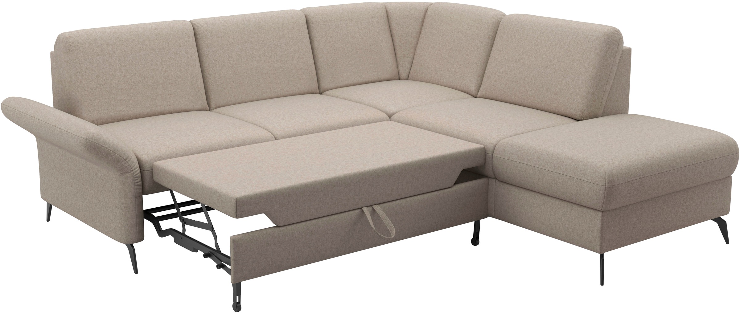 Home affaire Ecksofa »Rochelle«, optional: Armteilverstellung, klappbar, Bettkasen