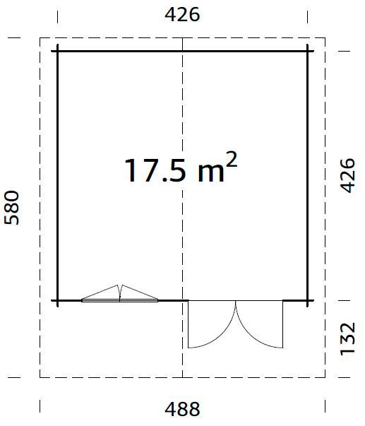 Palmako Gartenhaus »B_ritta«, 17,5 qm