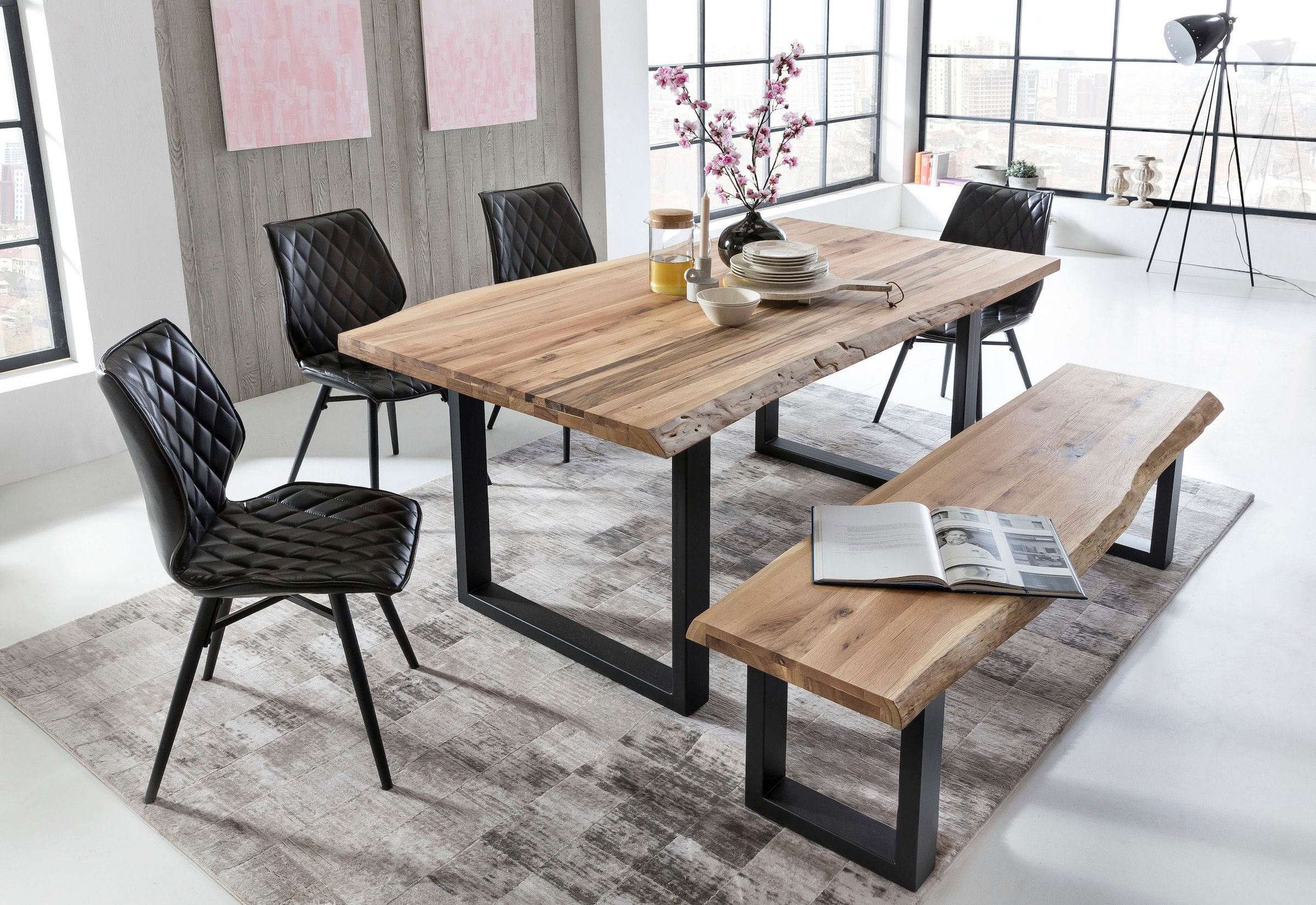 Home affaire Bank »Tristan«, aus Massivholz Eiche