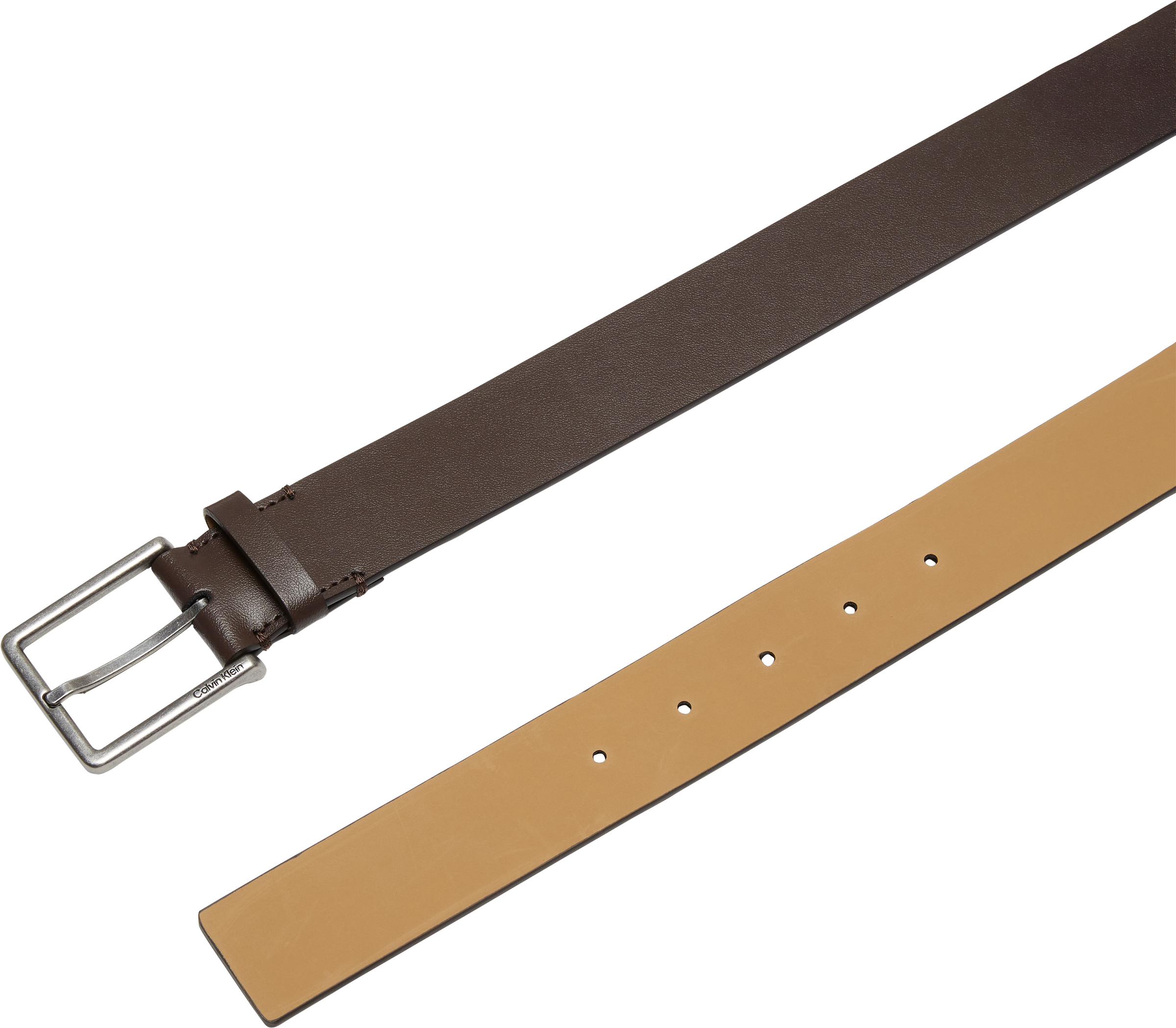 Calvin Klein Ledergürtel »WARMTH BUCKLE« Größenverstellbar