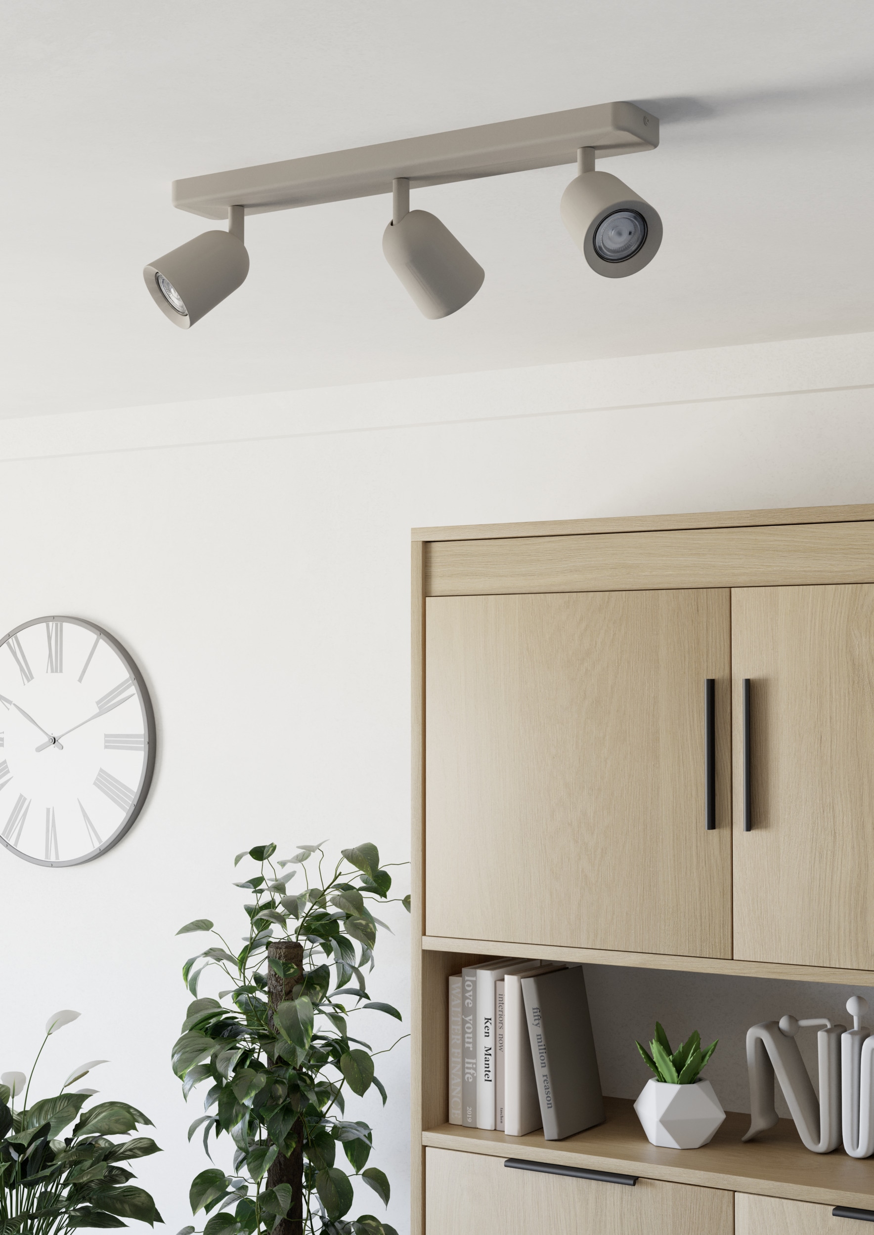 EGLO Deckenspot »CAMALDOLI Spotlampe - Stahl - GU10 - 3X10W - IP20« GU10 1 Stk. Wandleuchte, Wandspot, schwenkbar, Strahler, L52 x B4,5 x H11,5 cm