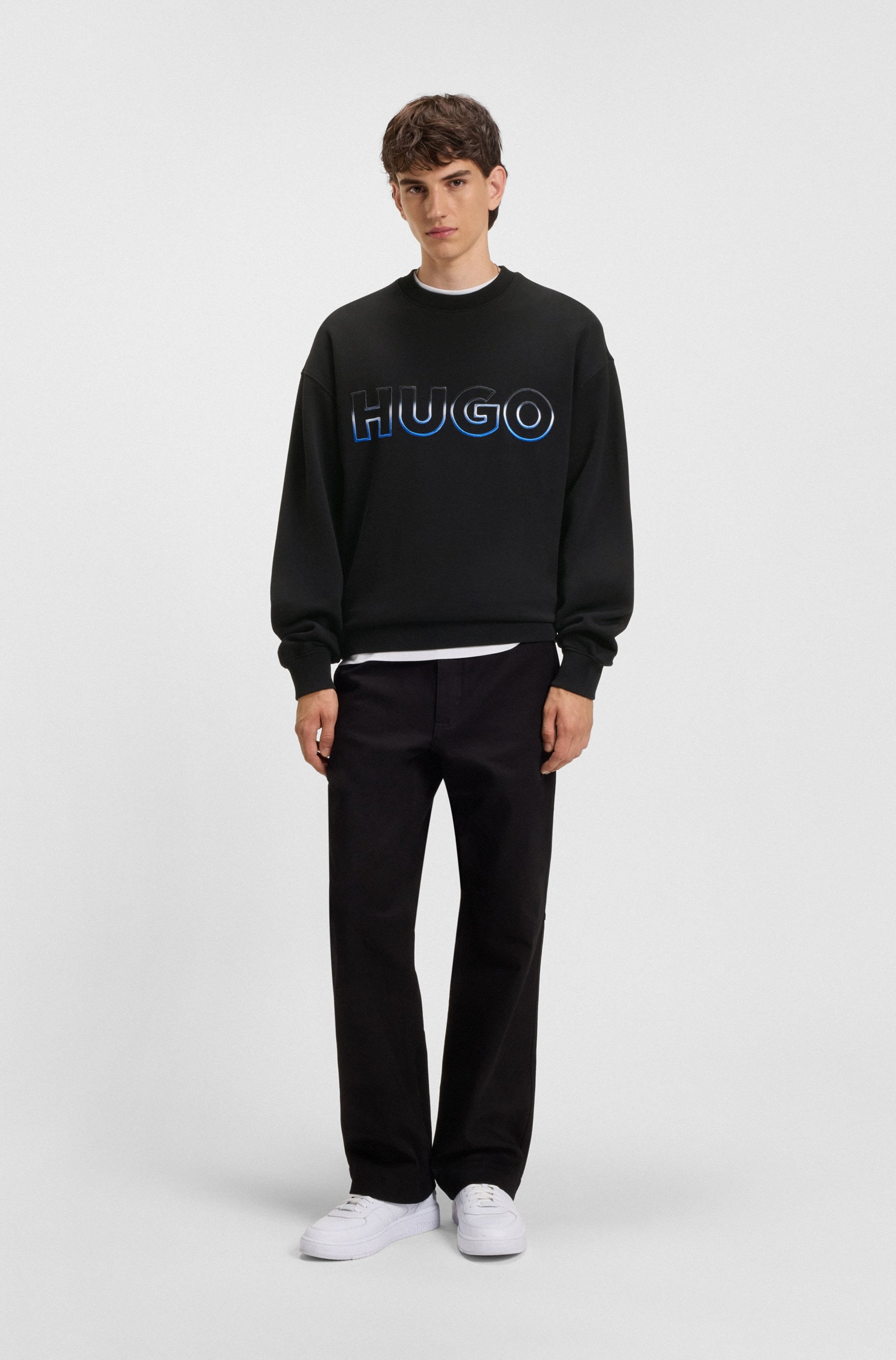 HUGO Blue Sweatshirt »Nogocrew« Rundhalsausschnitt, regular fit, Logodruck